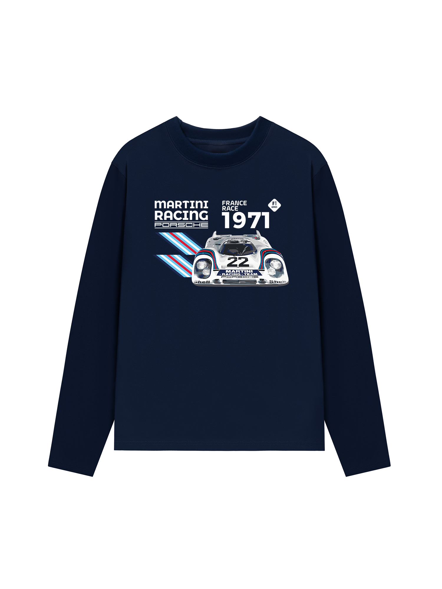 Áo Thun Dài Tay Porsche France Race 1971
