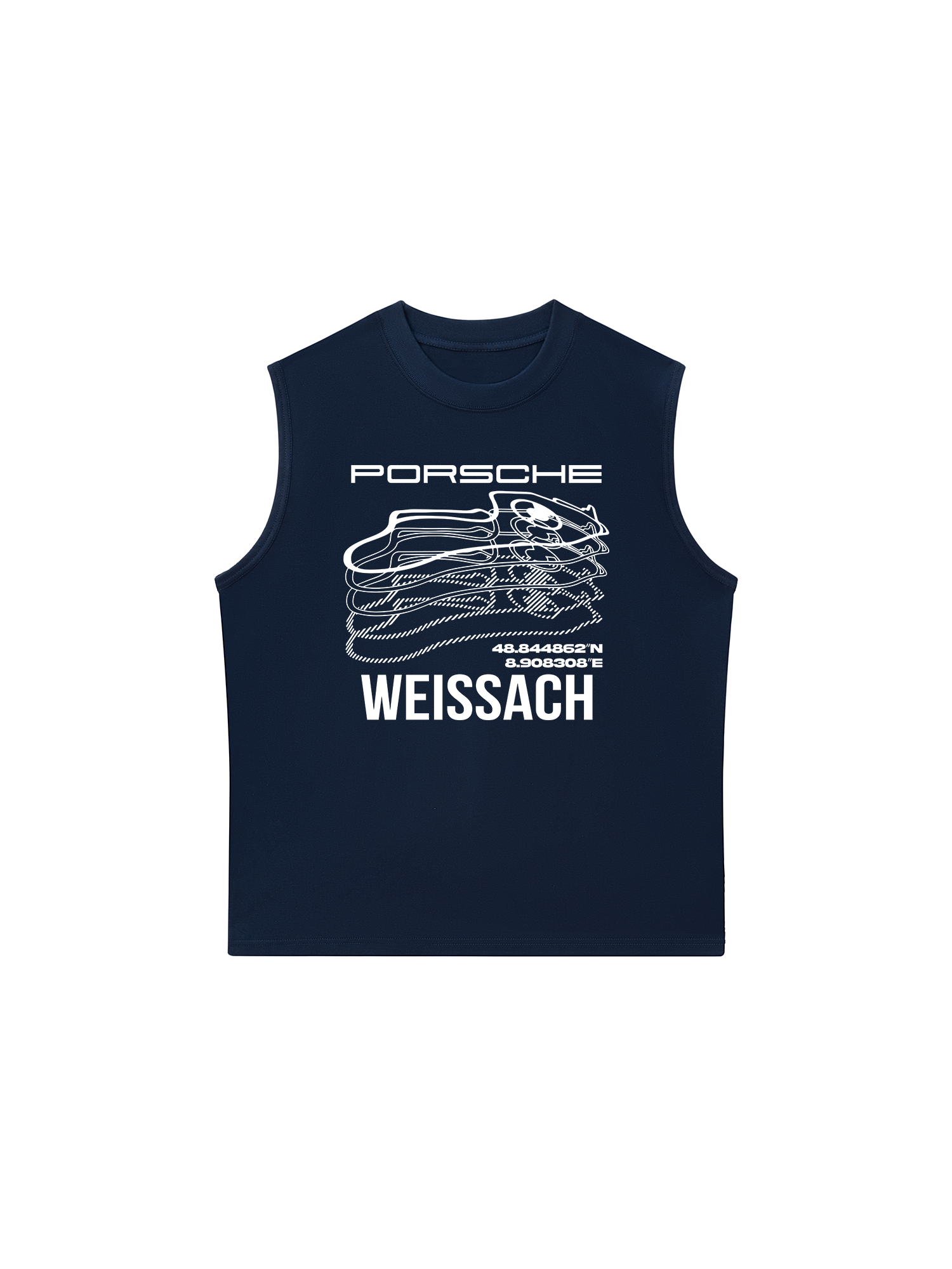 Áo Ba Lỗ Relaxed Fit Porsche Weissach Map