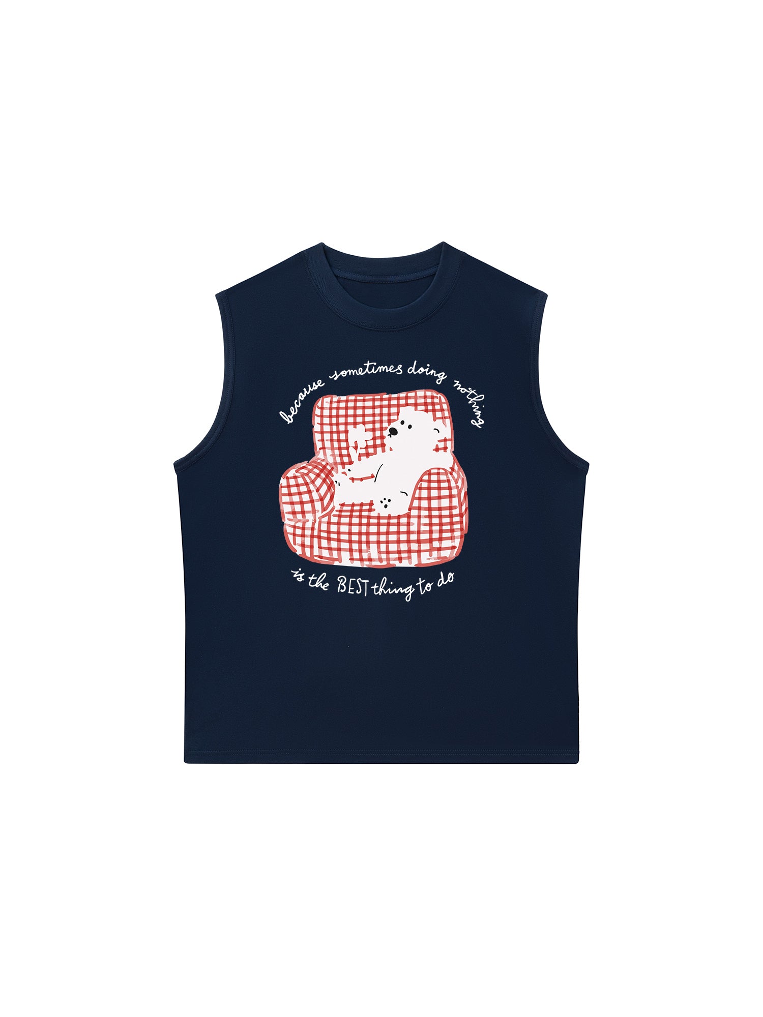 Áo Ba Lỗ Relaxed Fit Chill Bear At Home