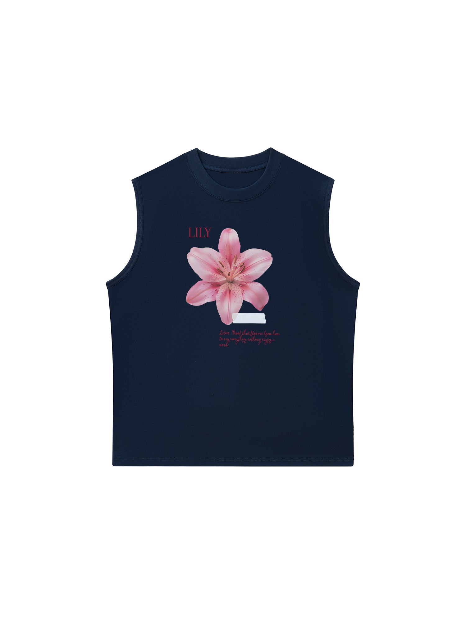 Áo Ba Lỗ Relaxed Fit Floral Lily_s language