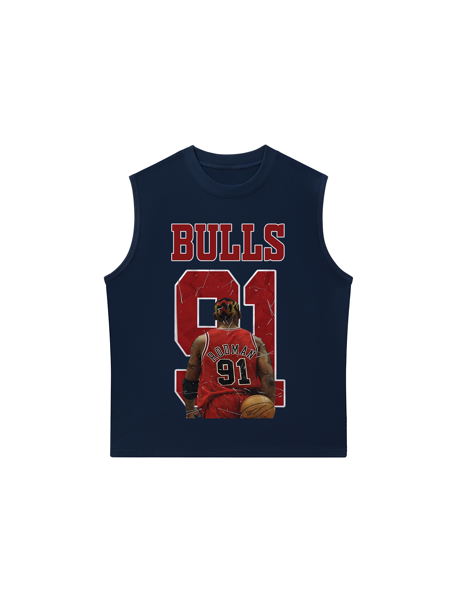 Áo Ba Lỗ Relaxed Fit Basketball BullRodman