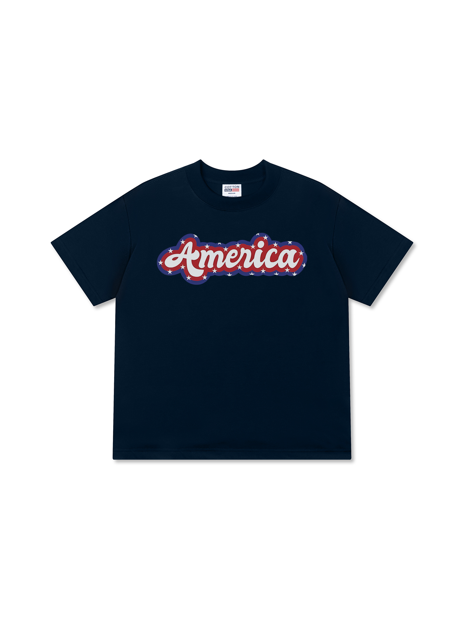 Áo Thun Relaxed USA Retro Flag America