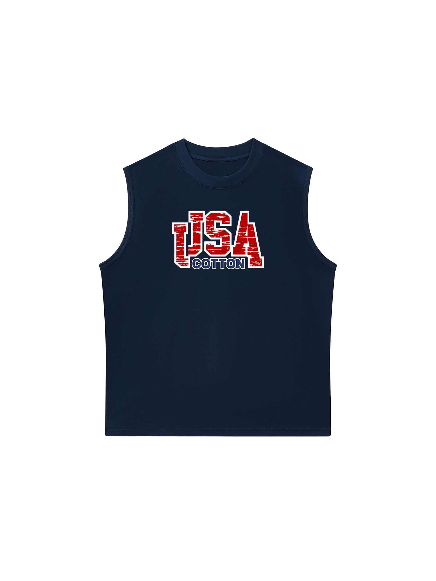 Áo Ba Lỗ Relaxed Fit USA Scratched Typo