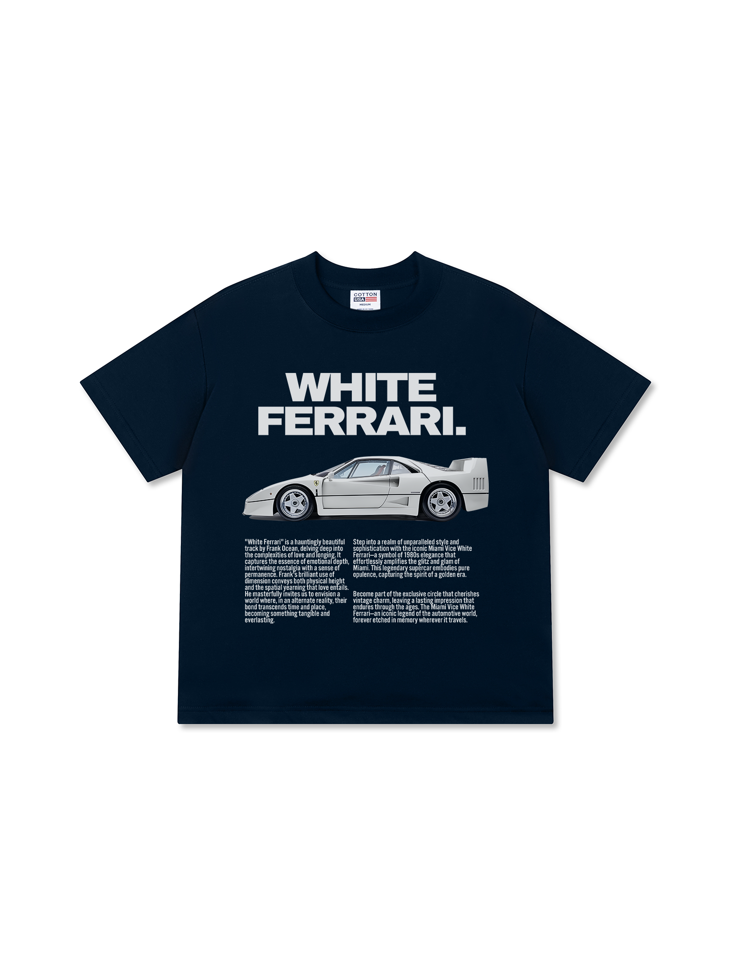 Áo Thun Relaxed Fit Ferrari White Brilliant