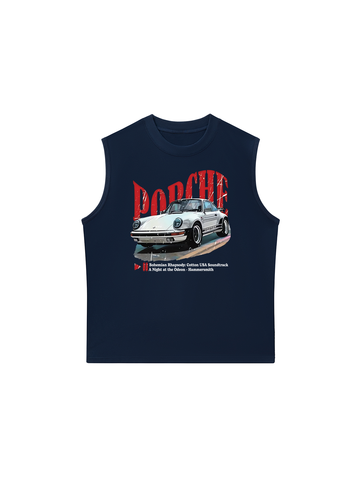 Áo Ba Lỗ Relaxed Fit Porsche Vintage Style