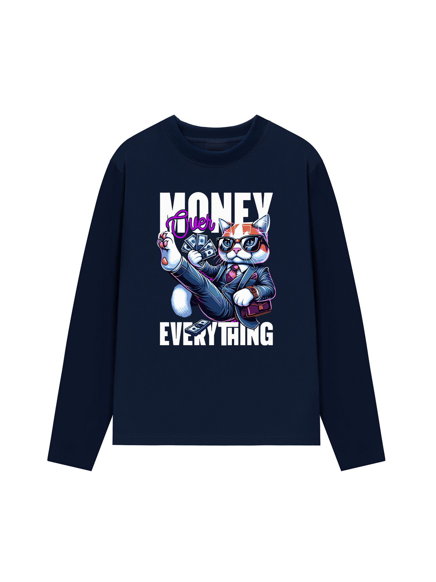 Áo Thun Dài Tay Money Over Everything