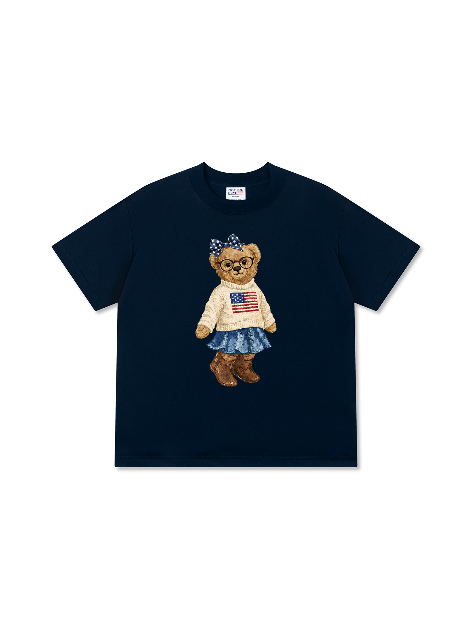 Áo Thun Relaxed Fit Soft Girl Bear