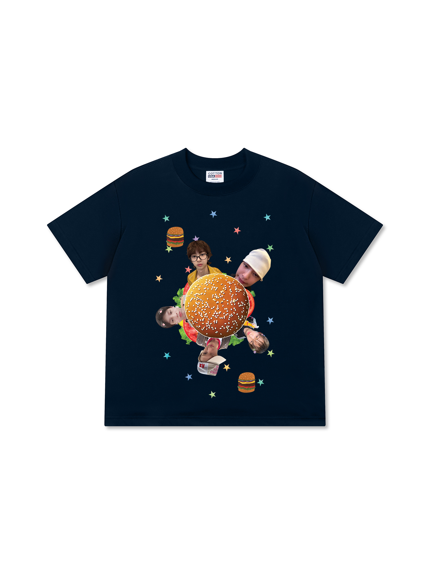 Áo Thun Relaxed Fit Idols Cortis Hamburger Cute