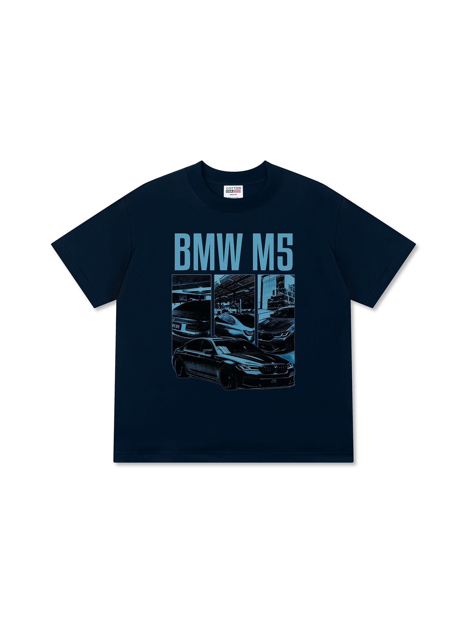 Áo Thun Relaxed Fit BMW M5 Dark Blue