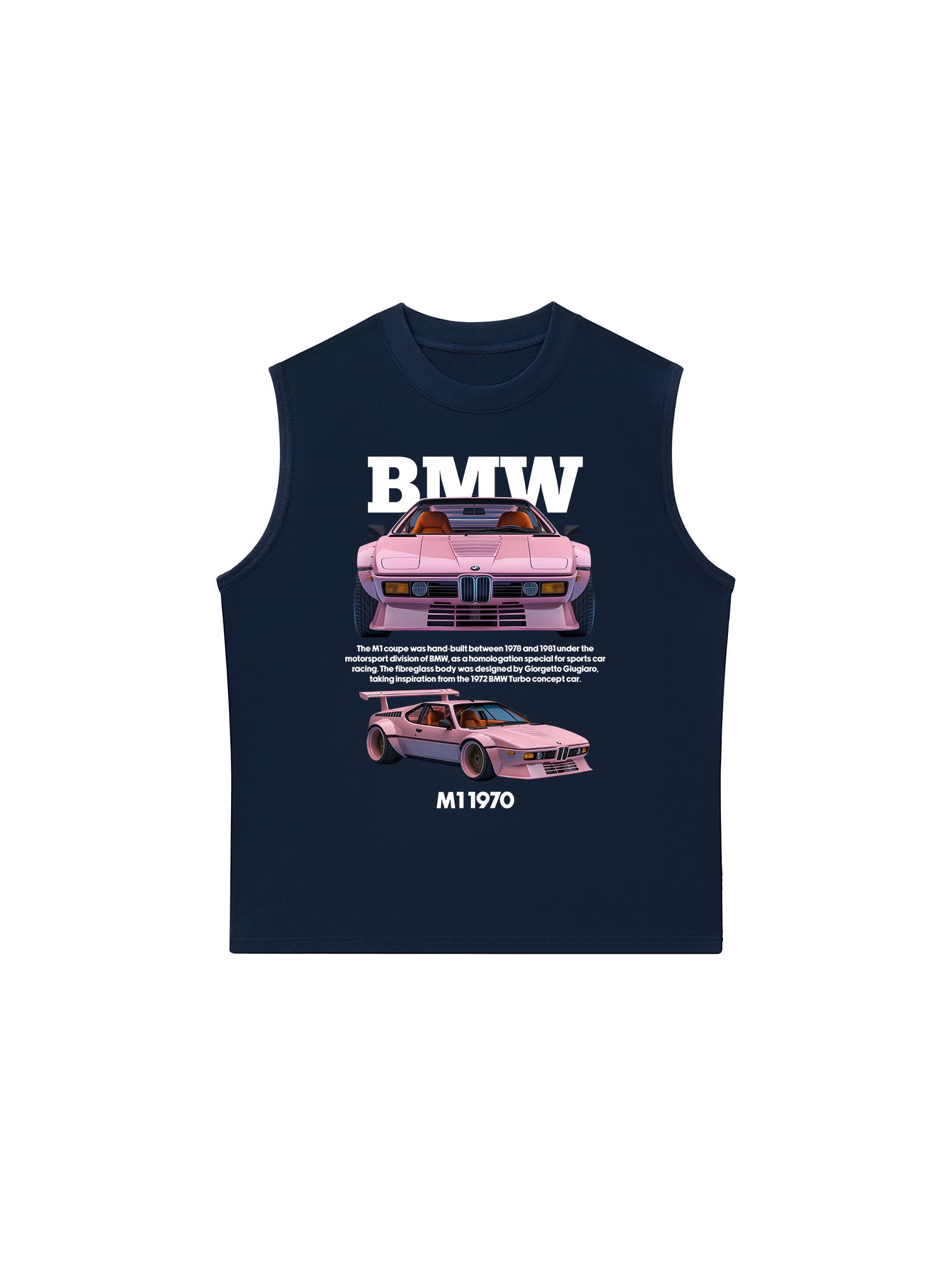 Áo Ba Lỗ Relaxed Fit BMW M1 Pink