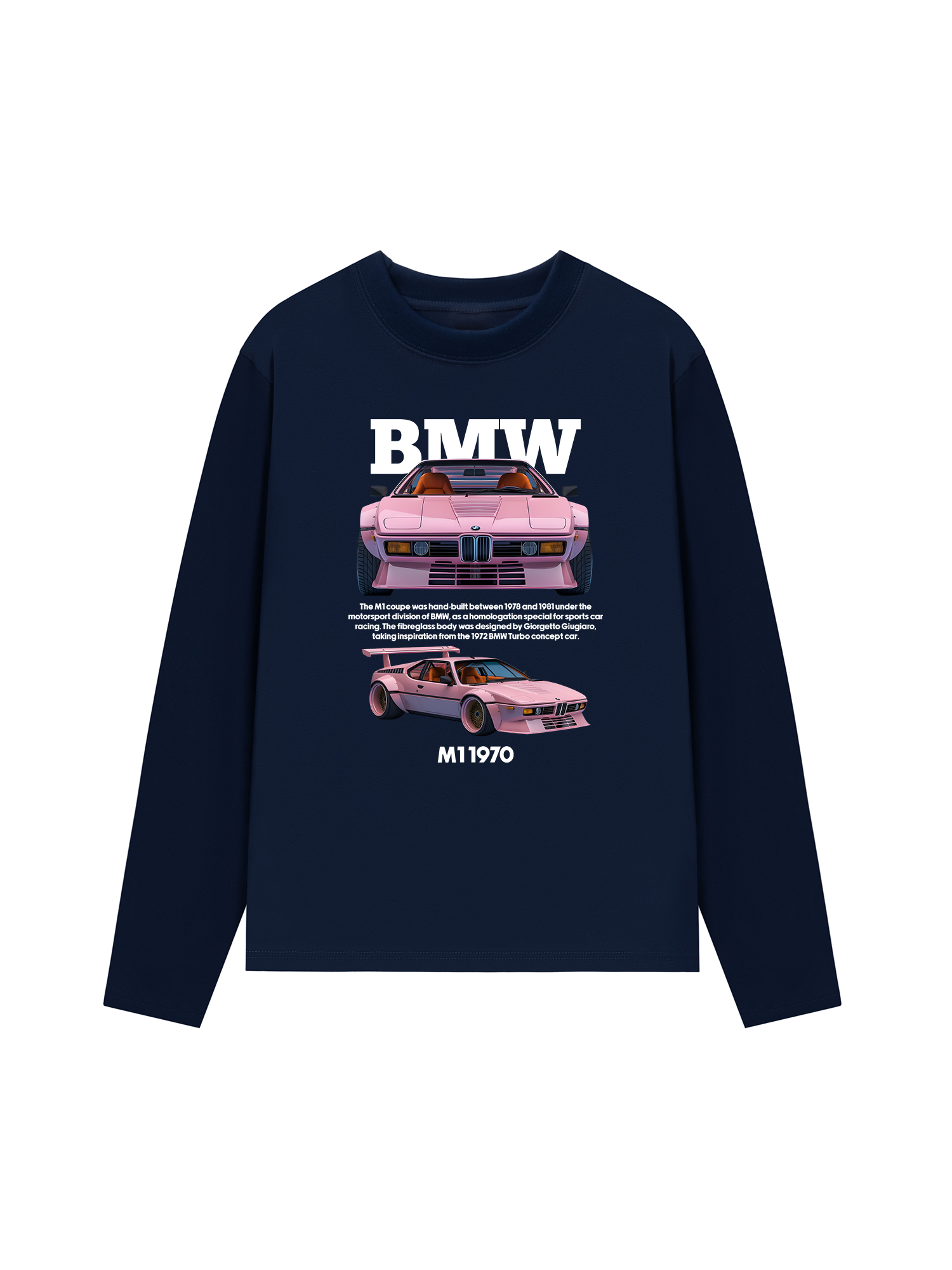 Áo Thun Dài Tay BMW M1 Pink