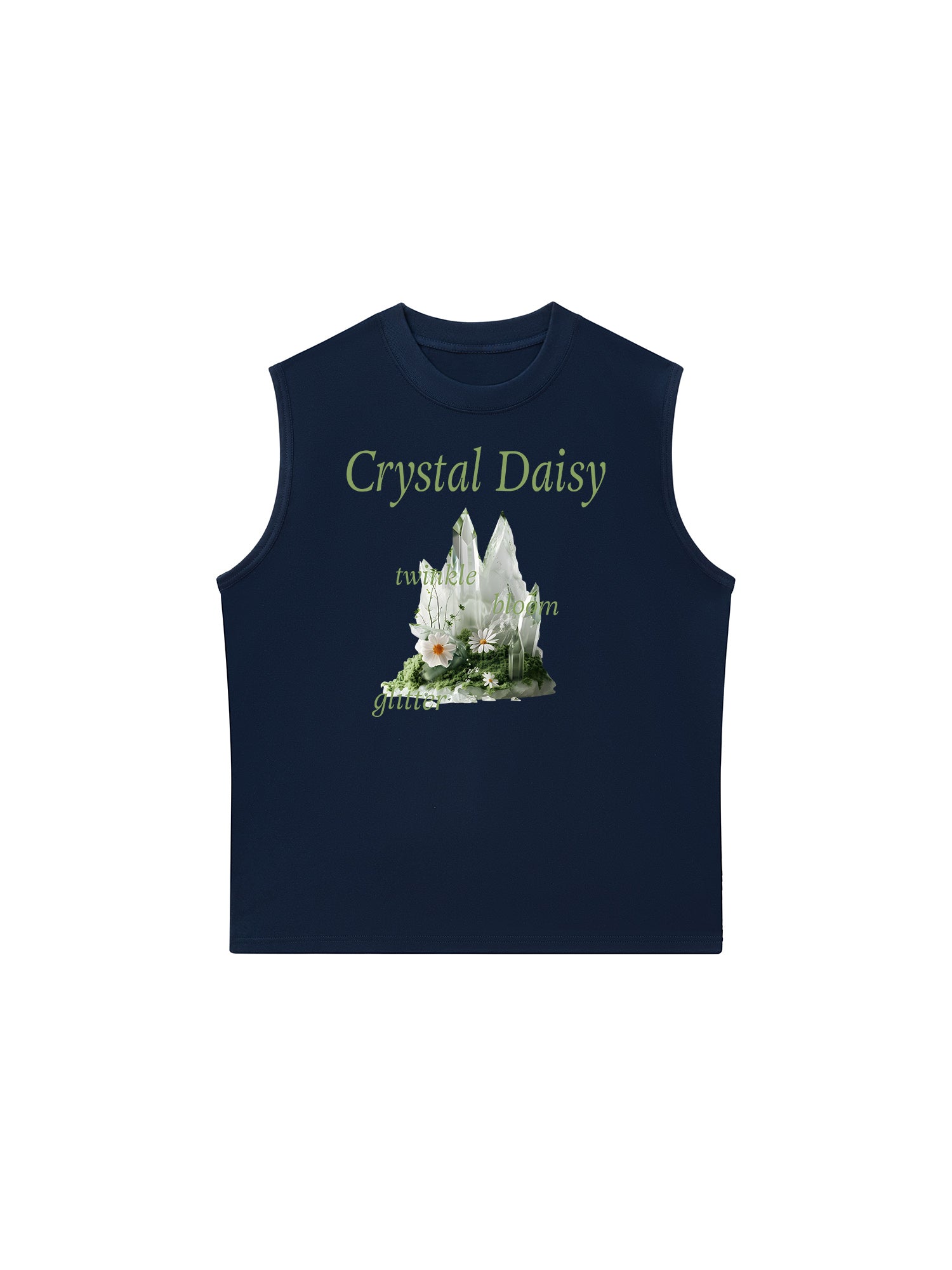 Áo Ba Lỗ Relaxed Fit Floral Crytsal Daisy