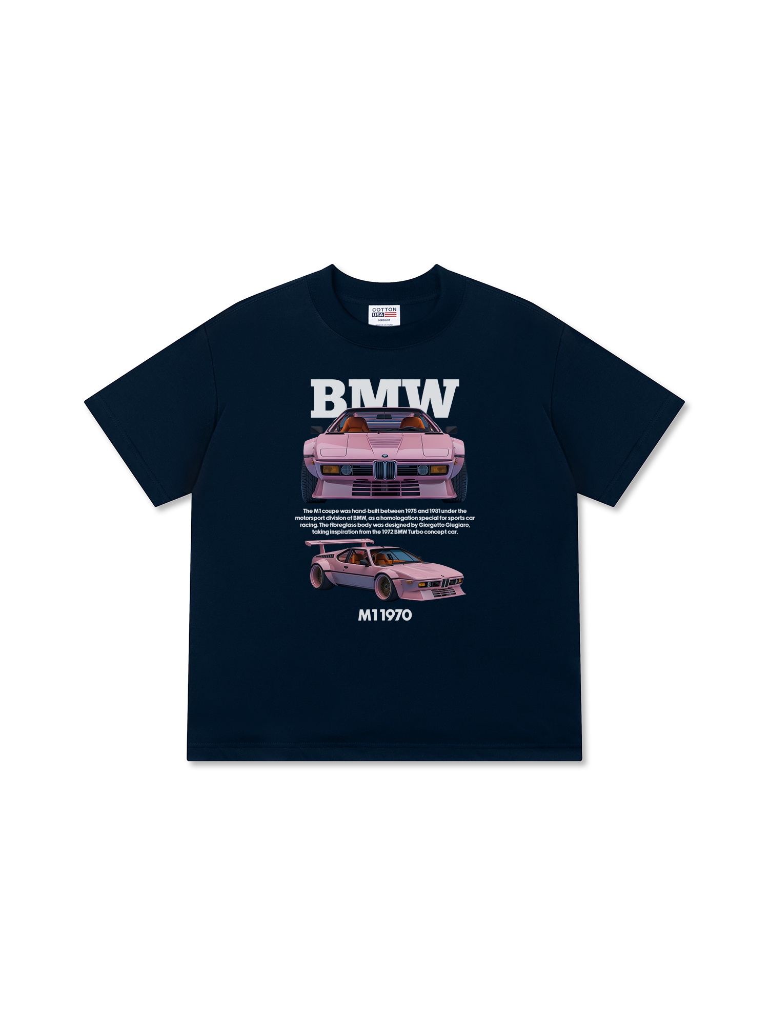 Áo Thun Relaxed Fit BMW M1 Pink