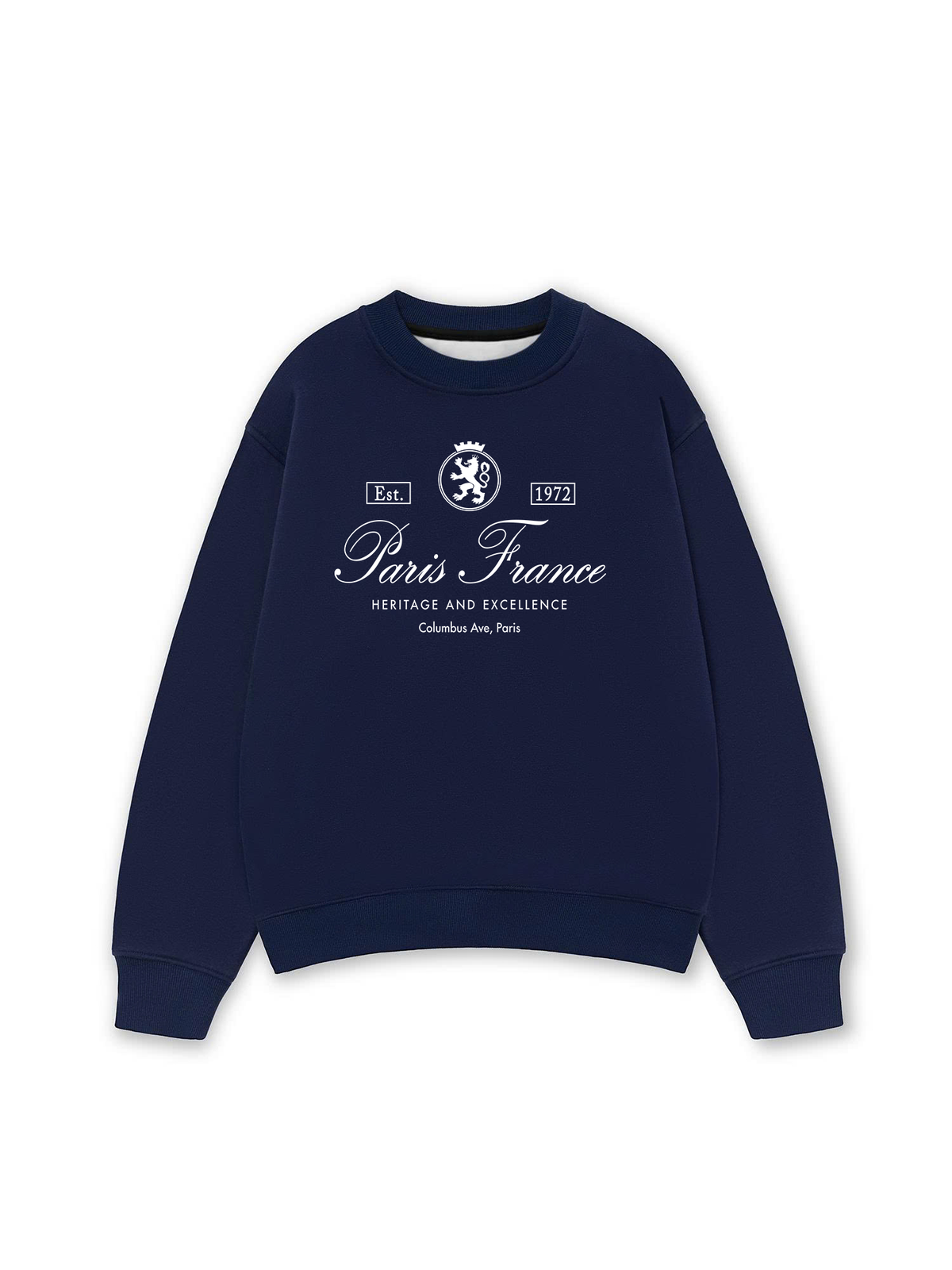 Áo Sweater Nỉ Hai Da Vintage Paris France