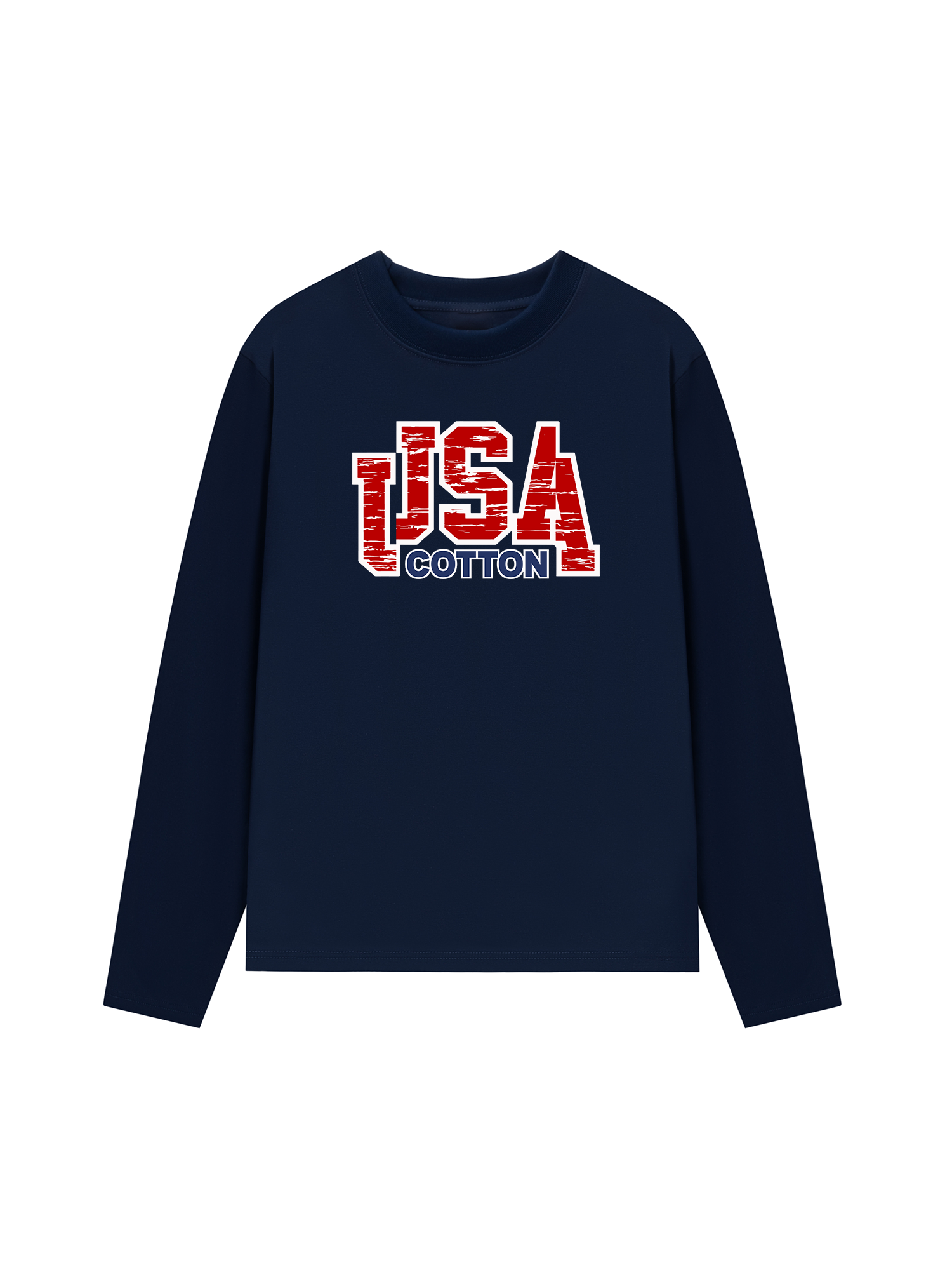 Áo Thun Dài Tay USA Scratched Typo