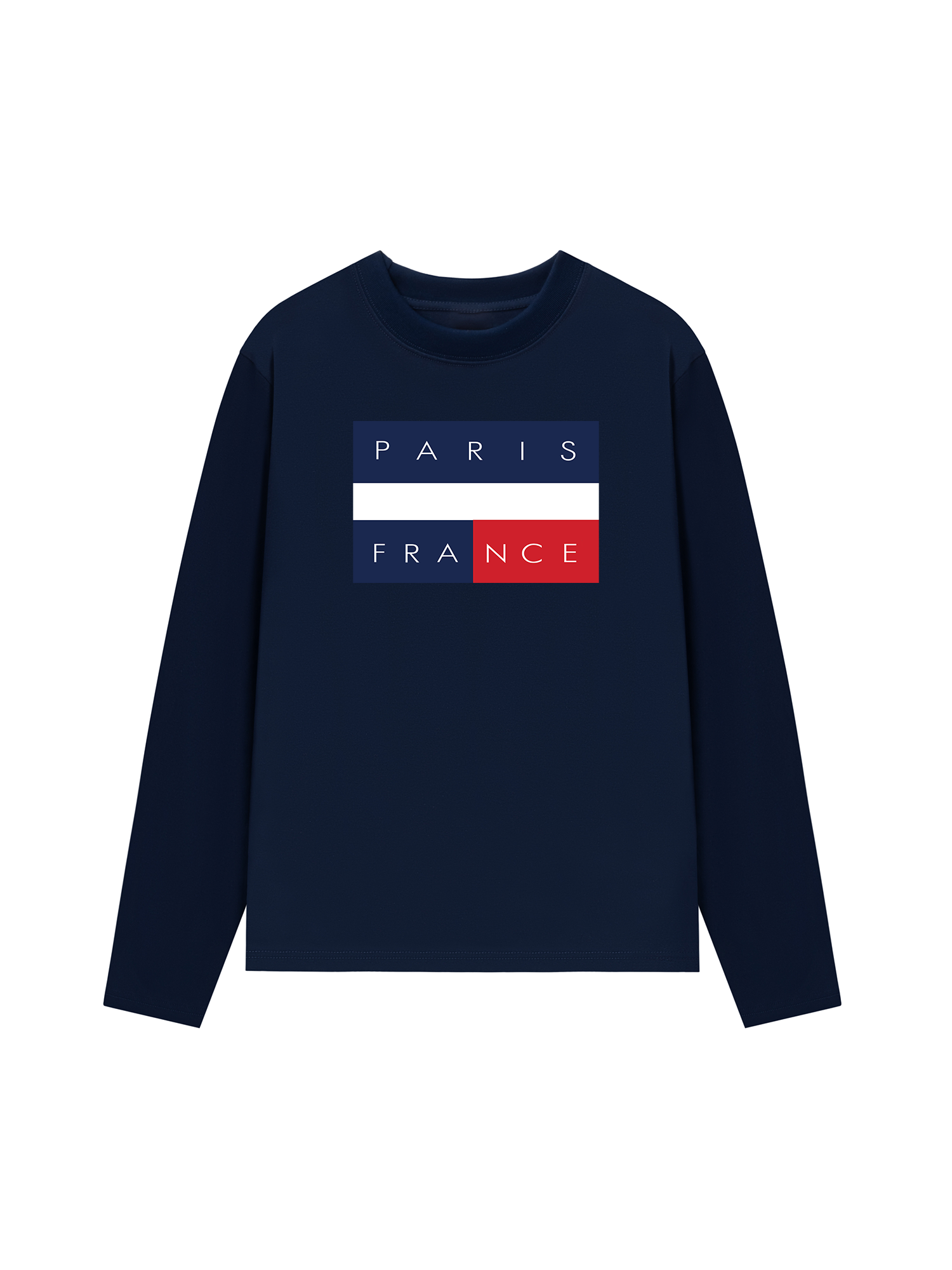 Áo Thun Dài Tay Paris France Flag