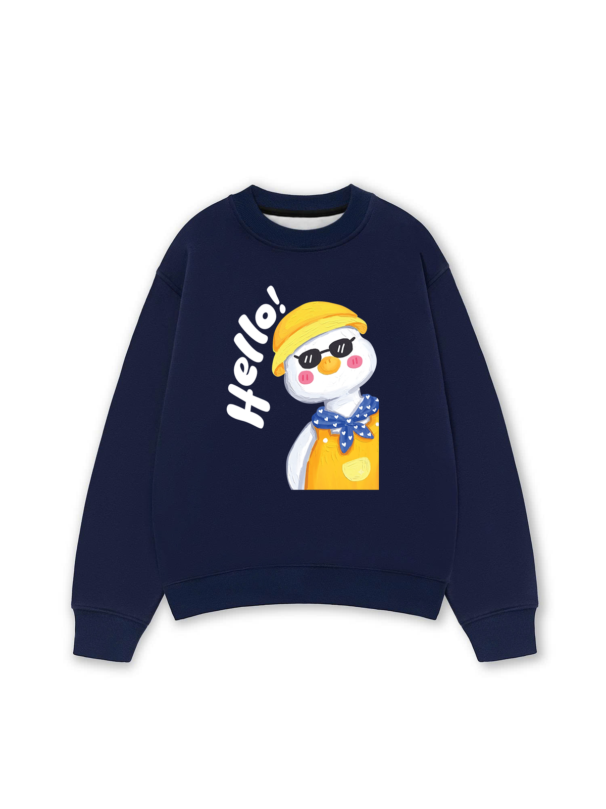 Áo Sweater Nỉ Hai Da Farm Hello Duck