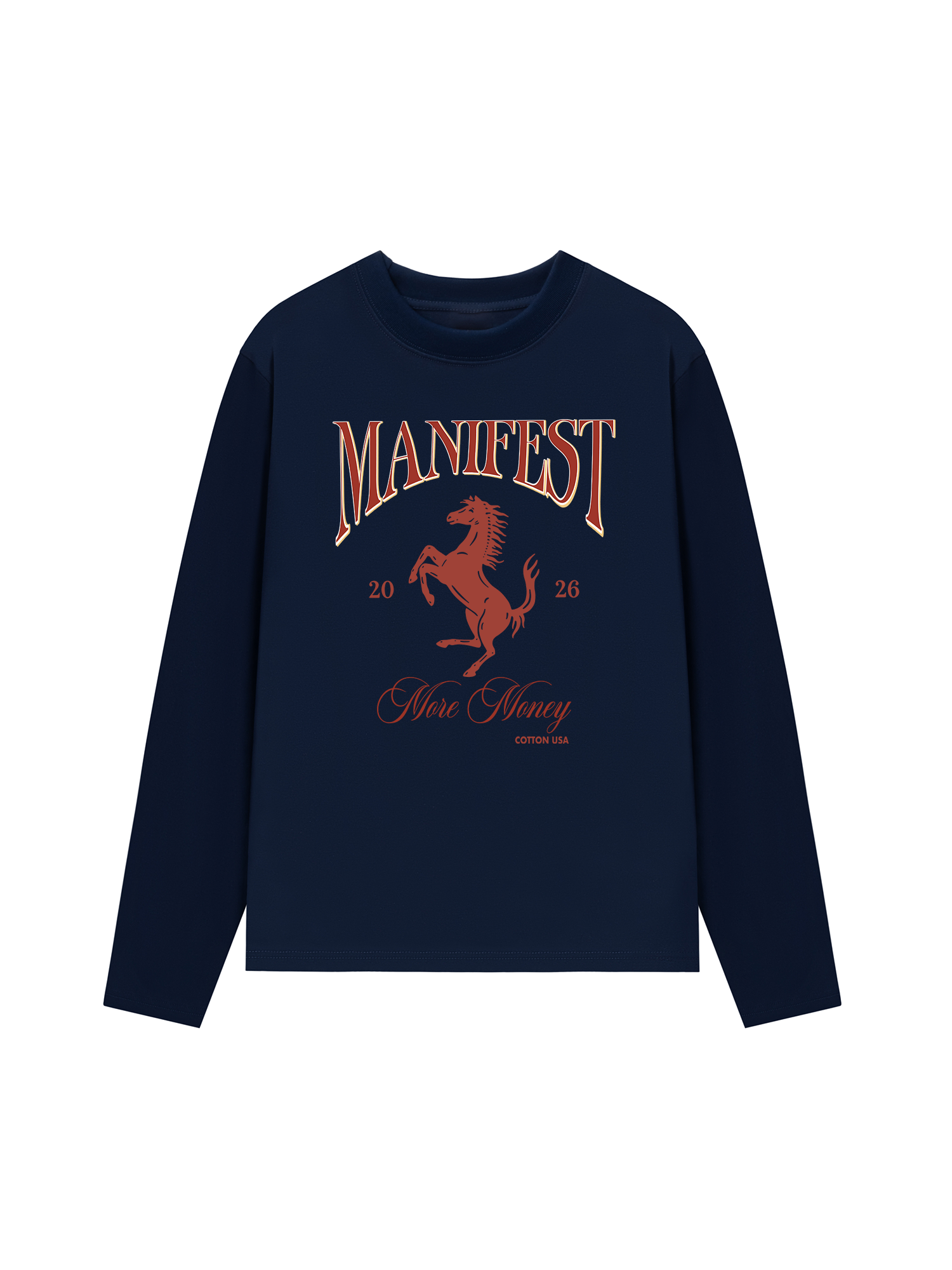 Áo Thun Dài Tay Manifest 2026 More Money
