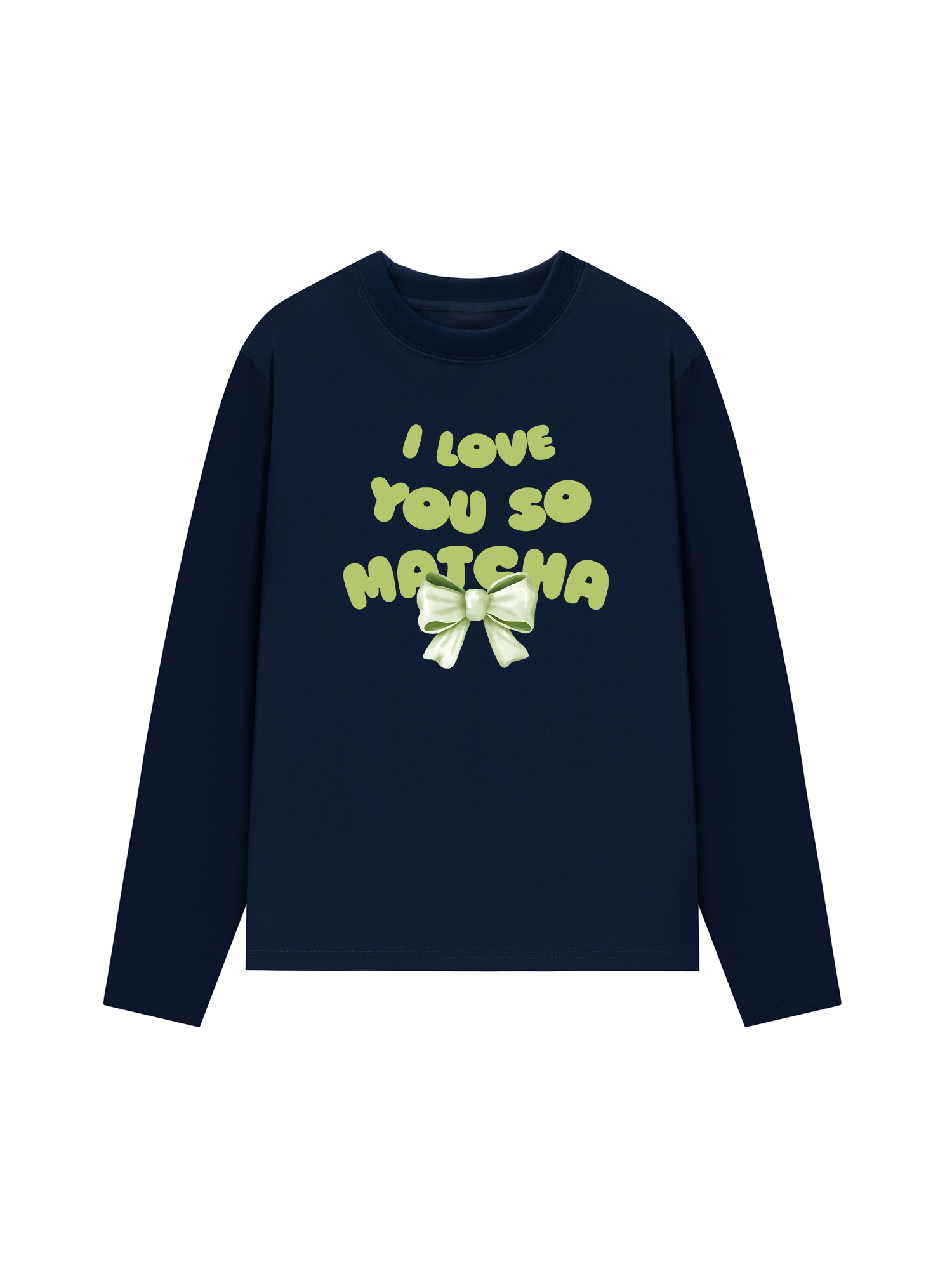 Áo Thun Dài Tay I Love You So Matcha