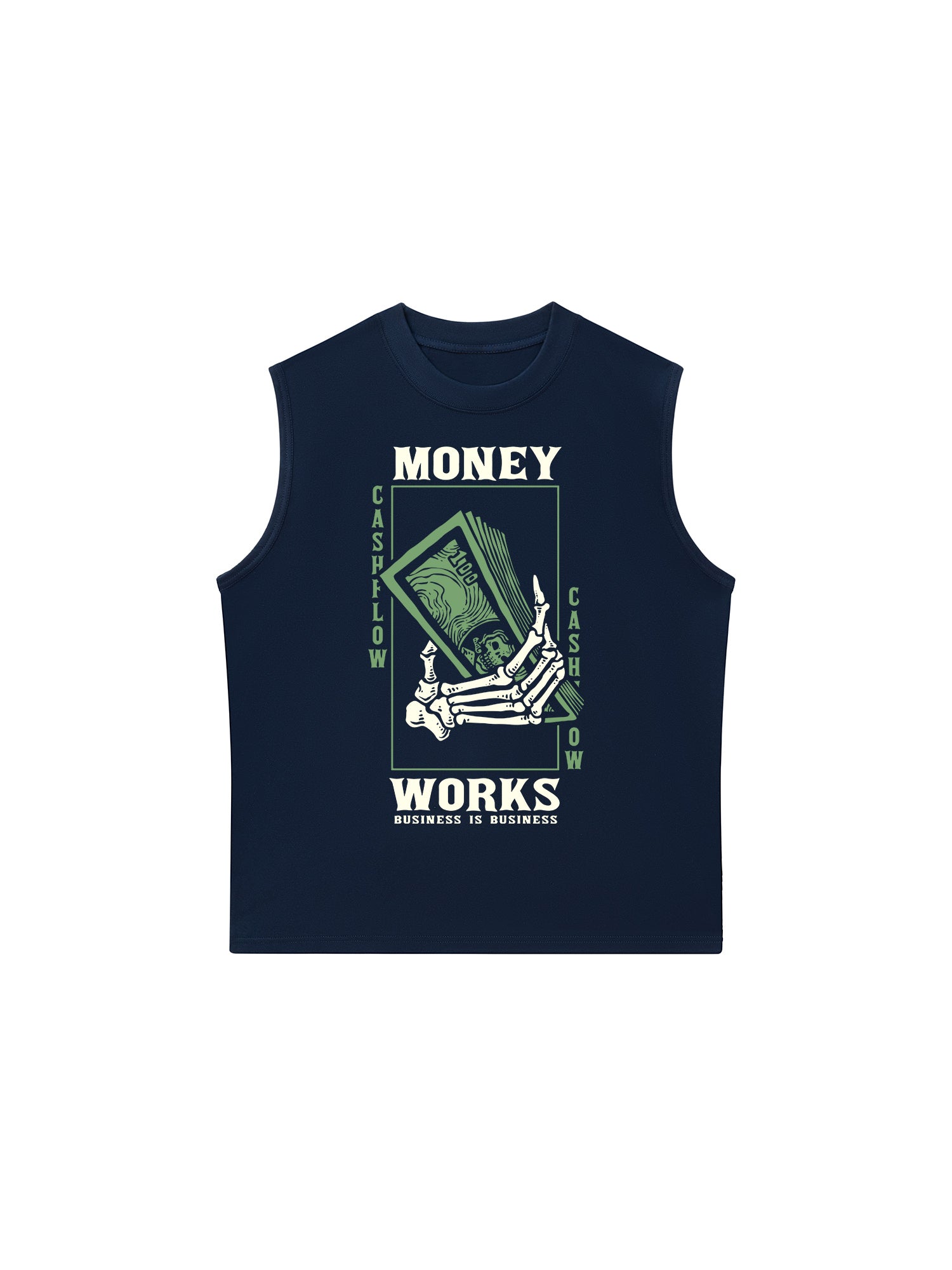 Áo Ba Lỗ Relaxed Fit Money Works Business Is Business