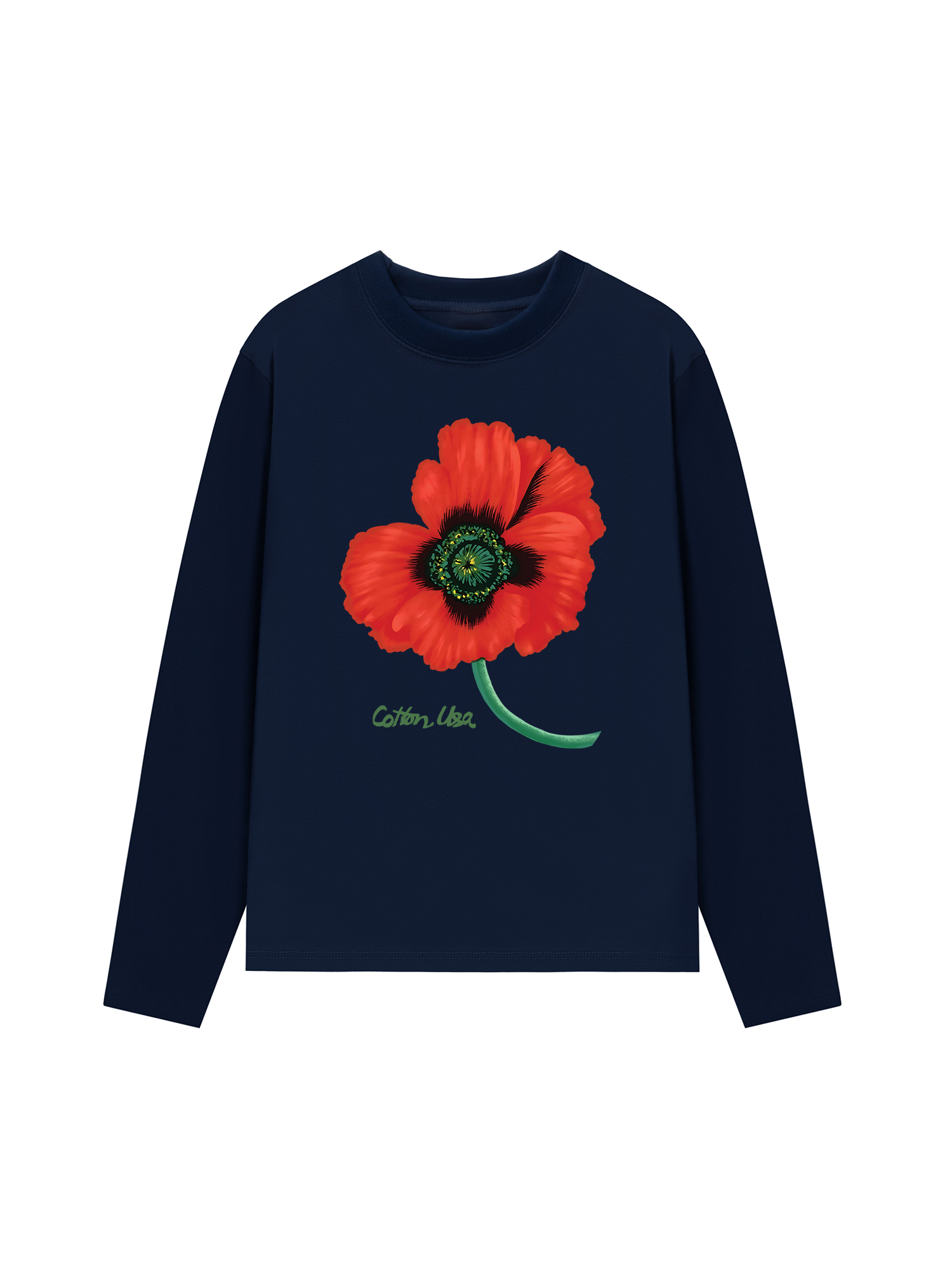 Áo Thun Dài Tay Floral Red