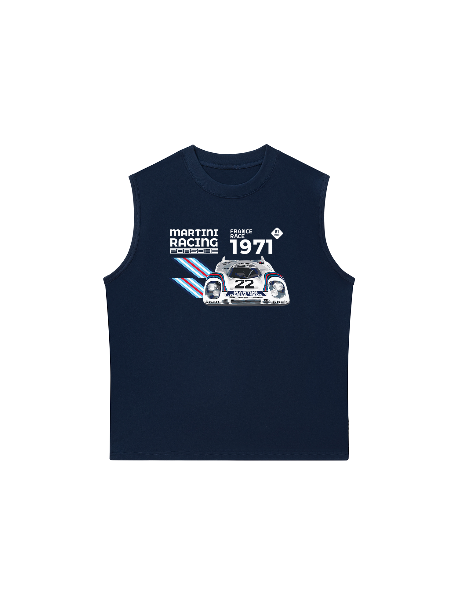 Áo Ba Lỗ Relaxed Fit Porsche France Race 1971