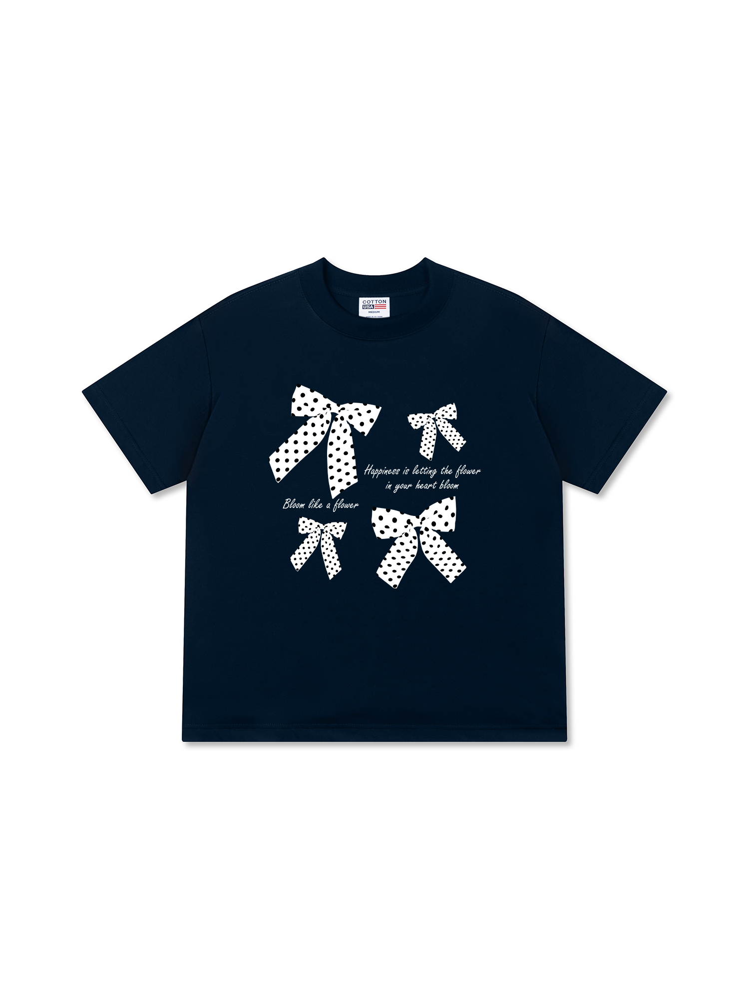 Áo Thun Relaxed Fit Dotty Mood Lovely Bloom Ribbon
