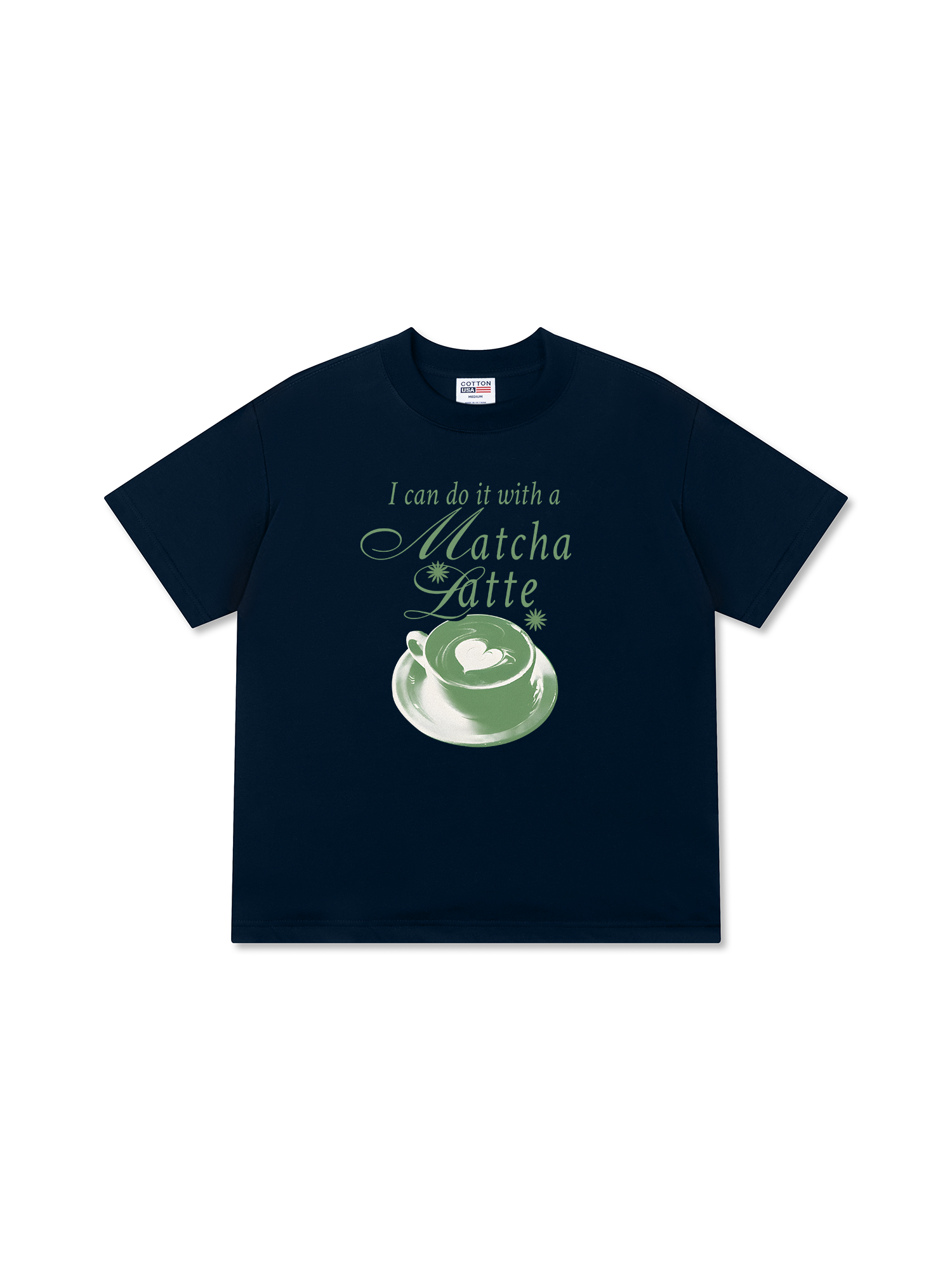 Áo Thun Relaxed Fit Daily Cup I Can Do It With A Matcha Latte