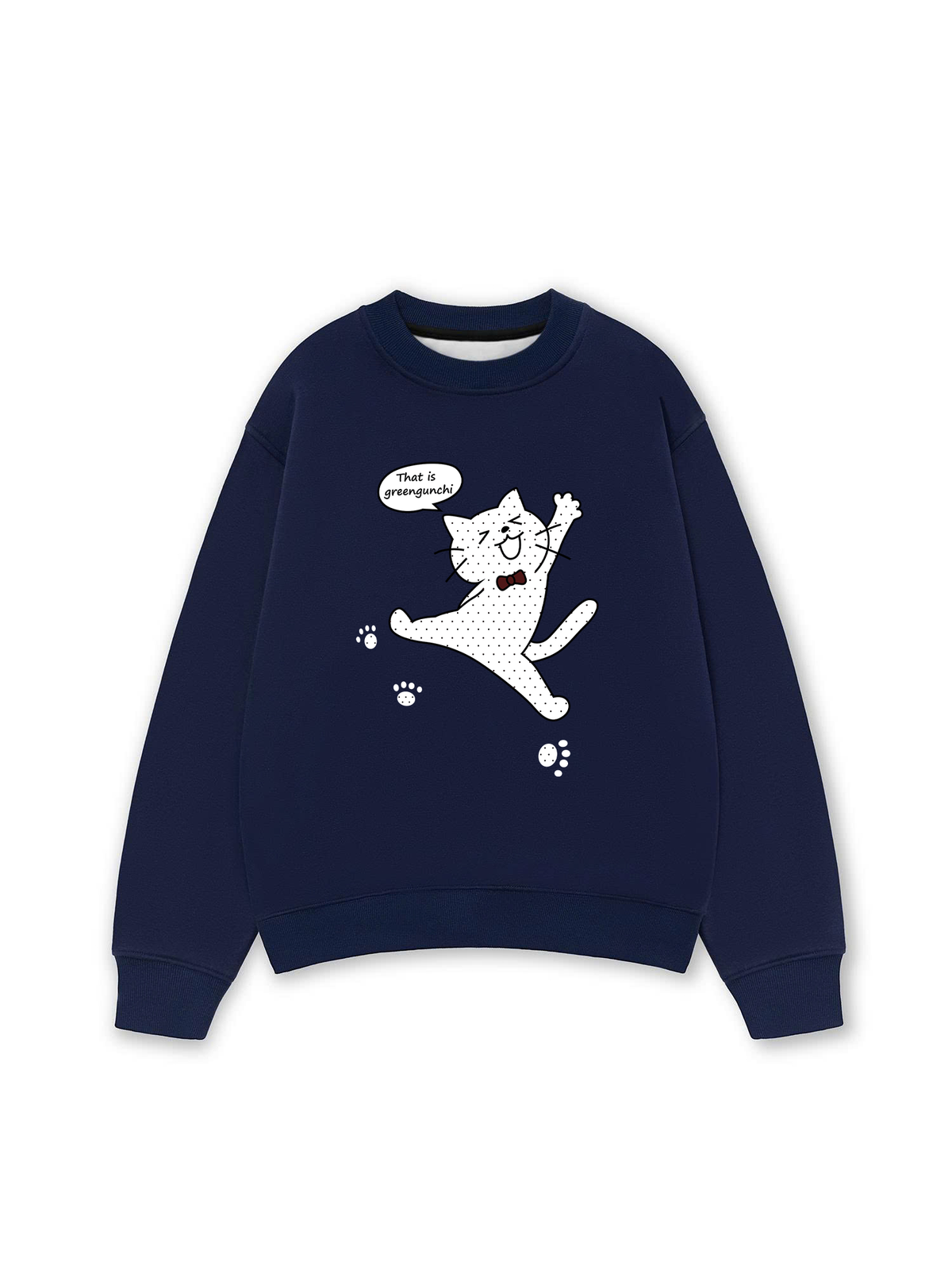 Áo Sweater Nỉ Hai Da Dotty Mood Cute Cat
