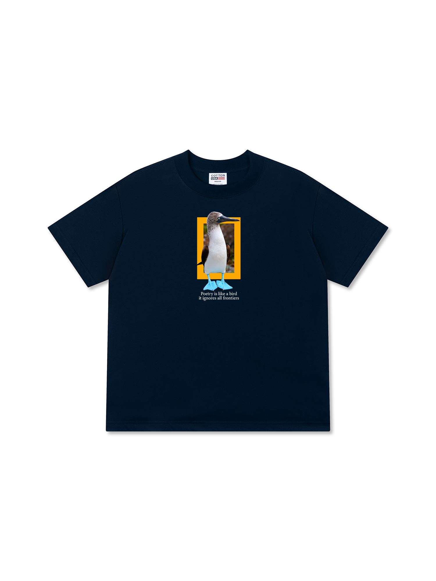 Áo Thun Relaxed Fit Wild Life Poetry Is Like a Bird