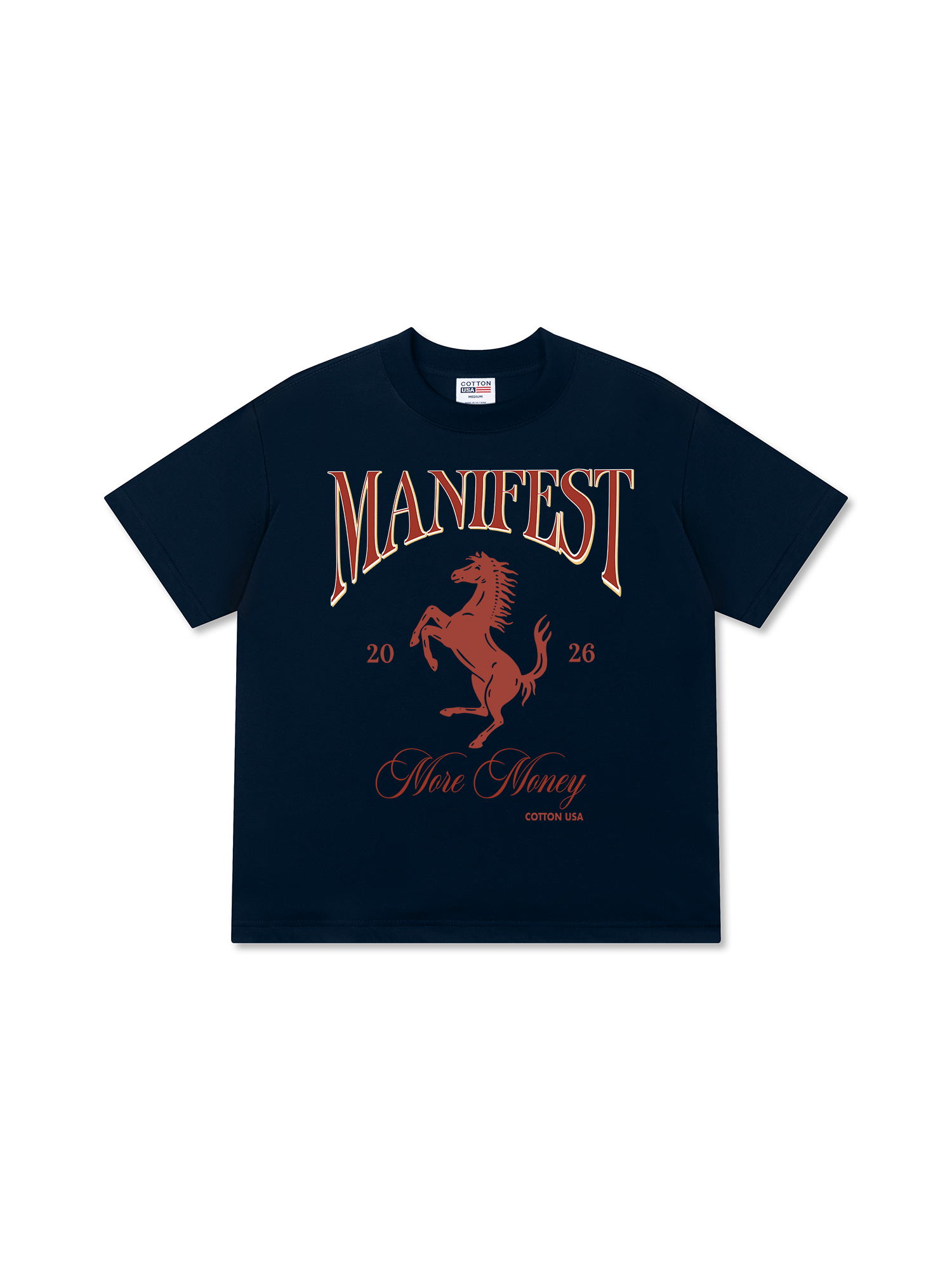 Áo Thun Relaxed Fit Manifest 2026 More Money