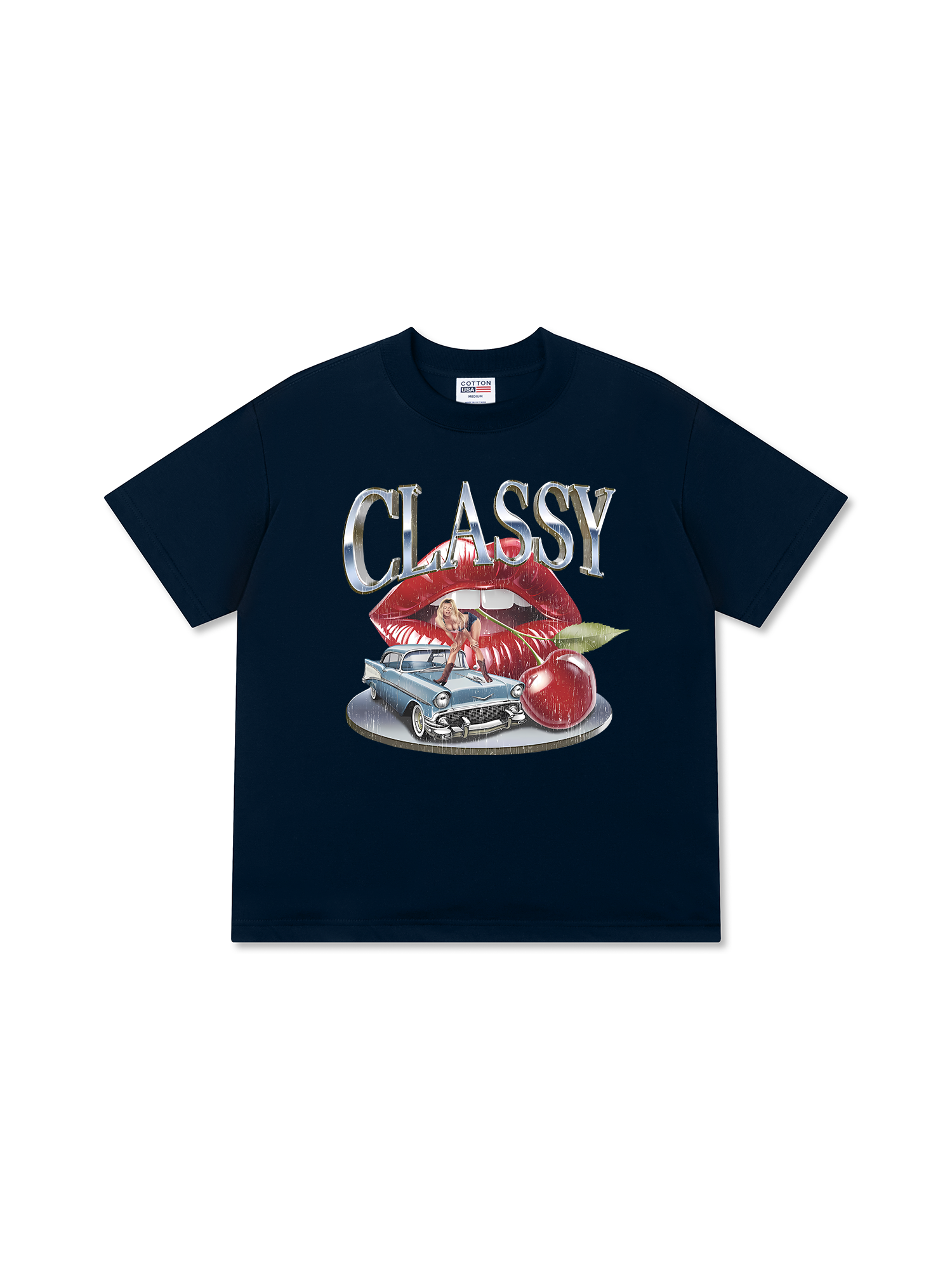 Áo Thun Relaxed Fit Cherry Vintage Classy