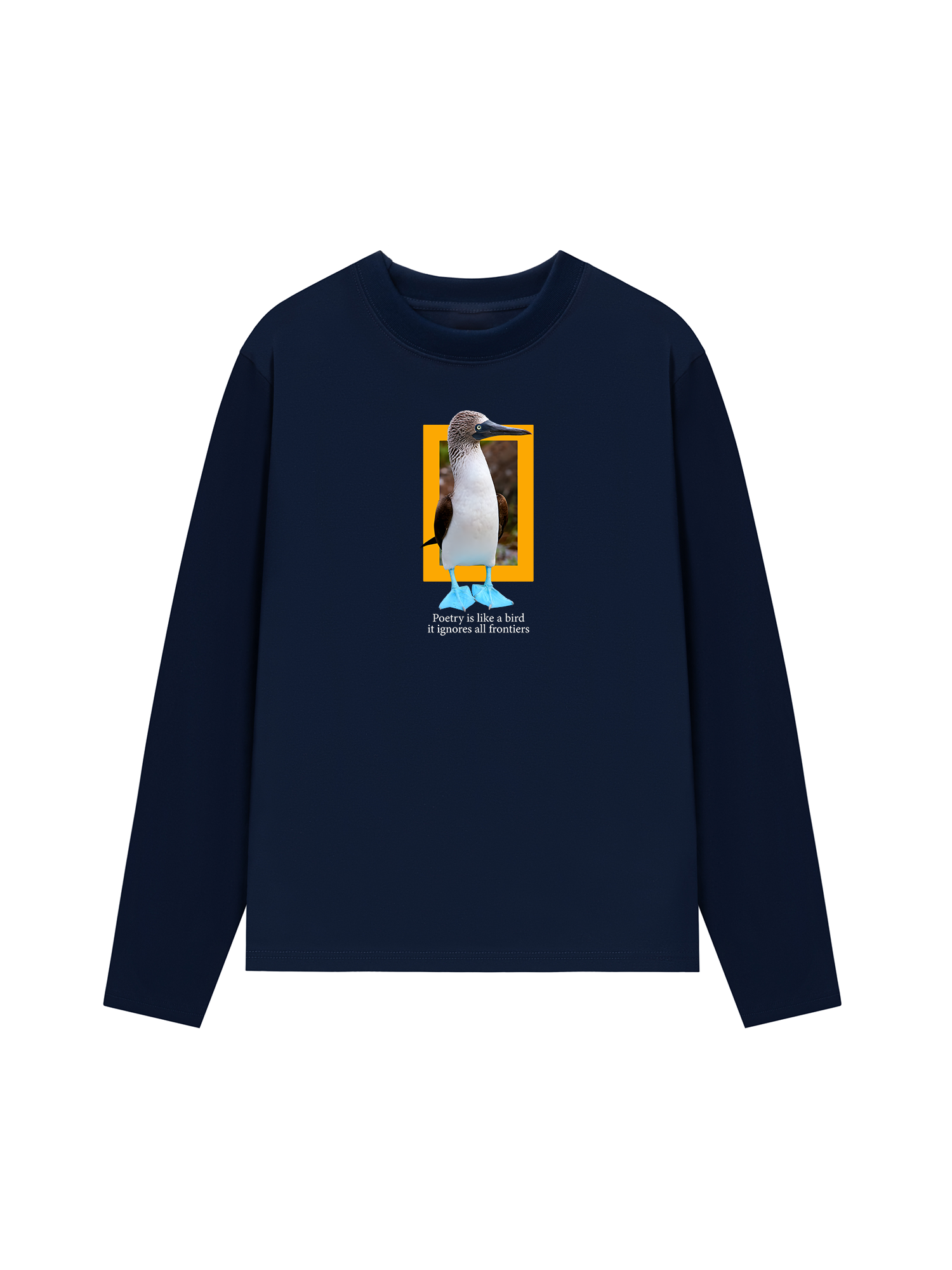 Áo Thun Dài Tay Wild Life Poetry Is Like a Bird Sweater