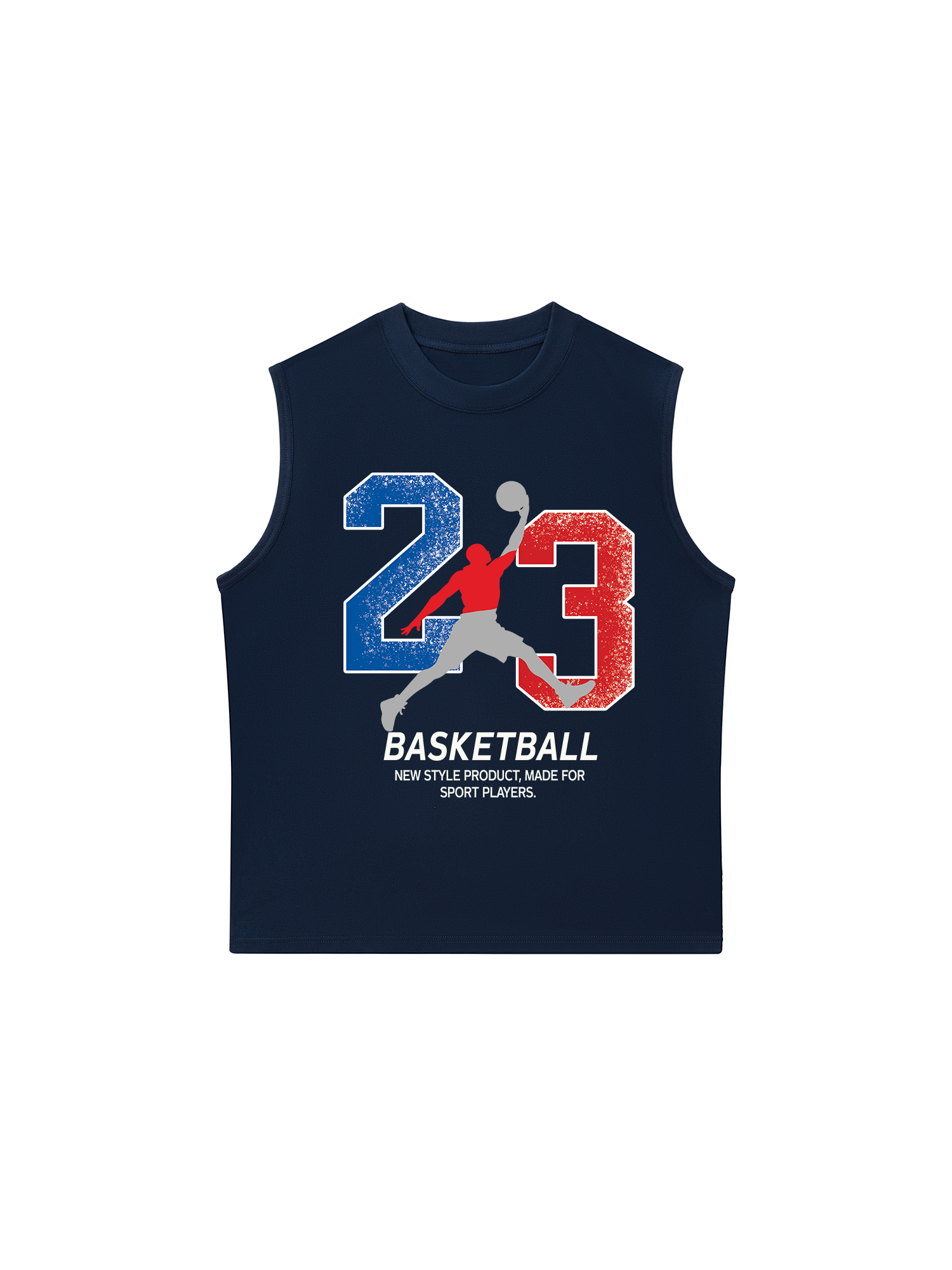 Áo Ba Lỗ Relaxed Fit Basketball Sport Player 23