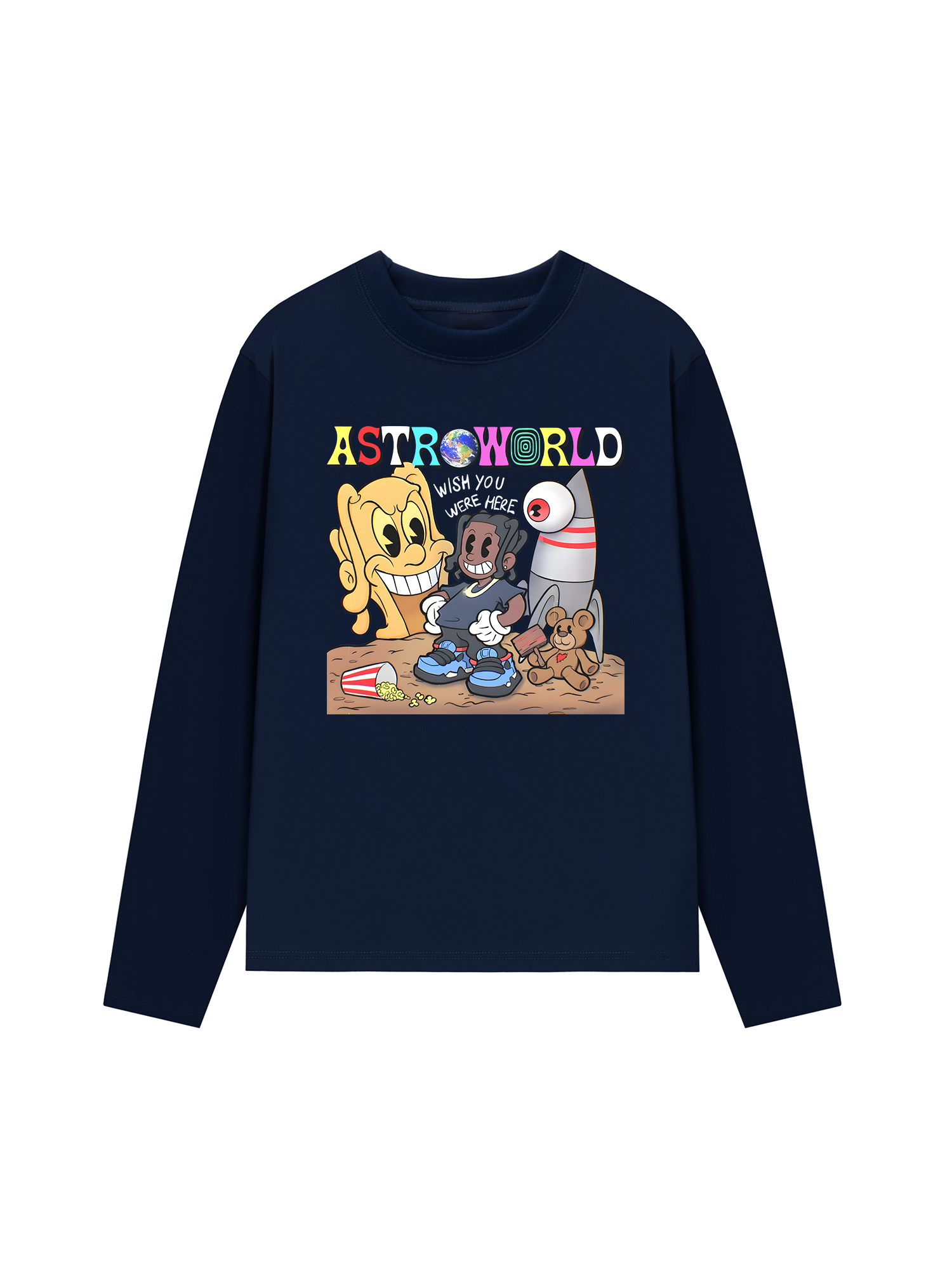 Áo Thun Dài Tay Astroworld Travis
