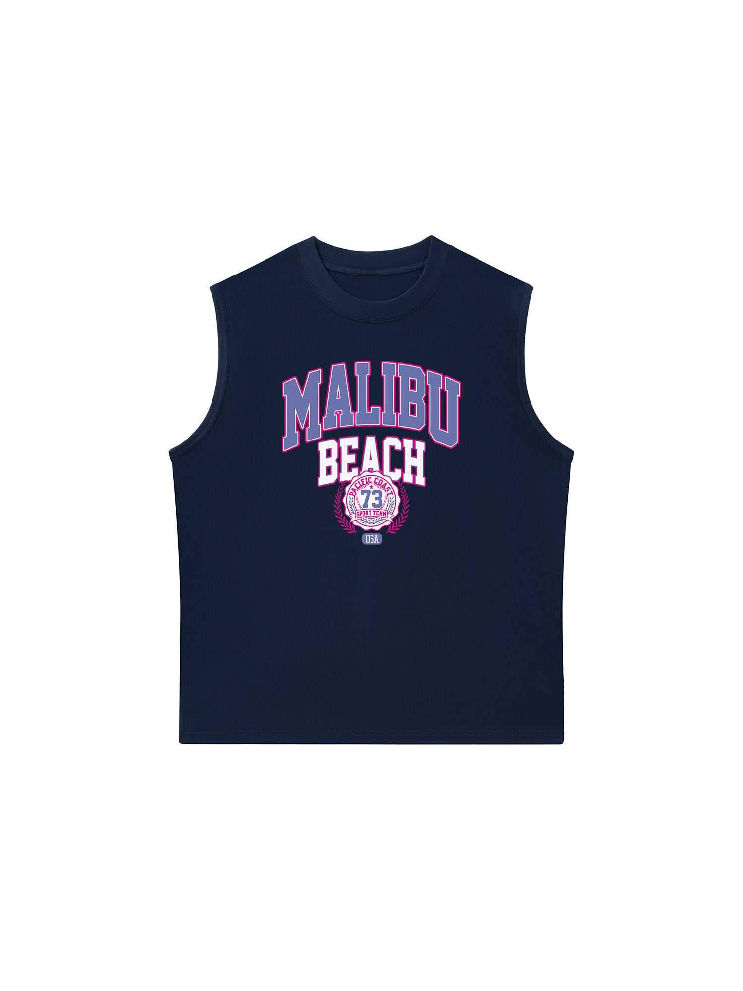 Áo Ba Lỗ Relaxed Fit USA Malibu Beach Retro