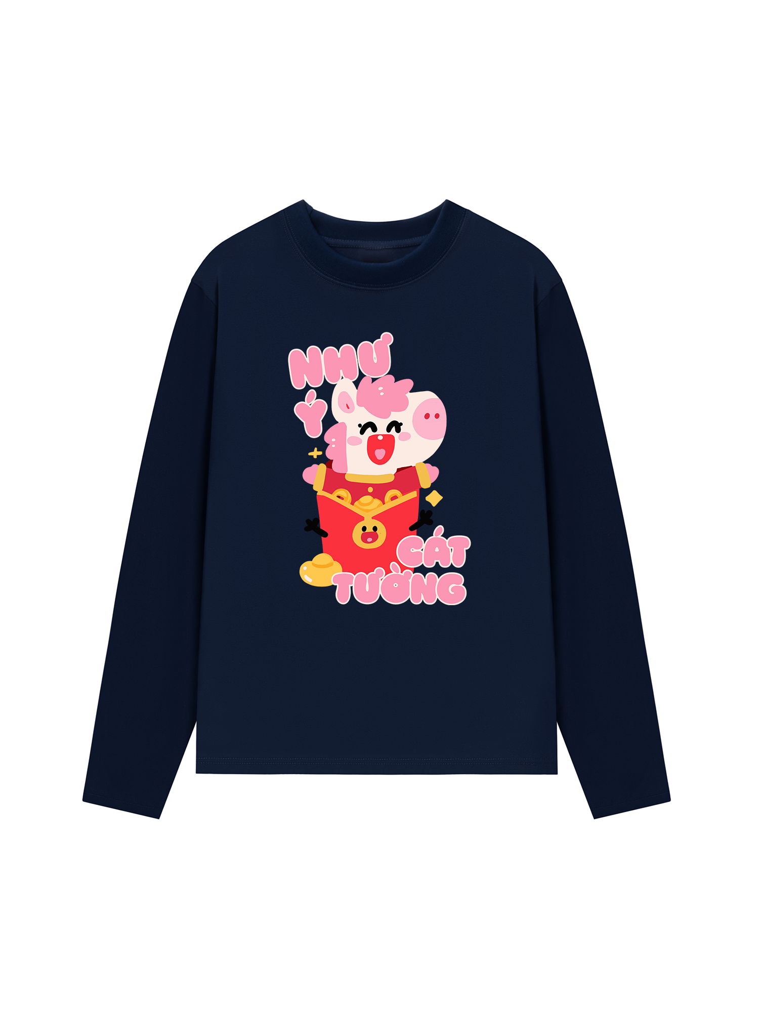 Áo Thun Dài Tay Như Ý Cát Tường