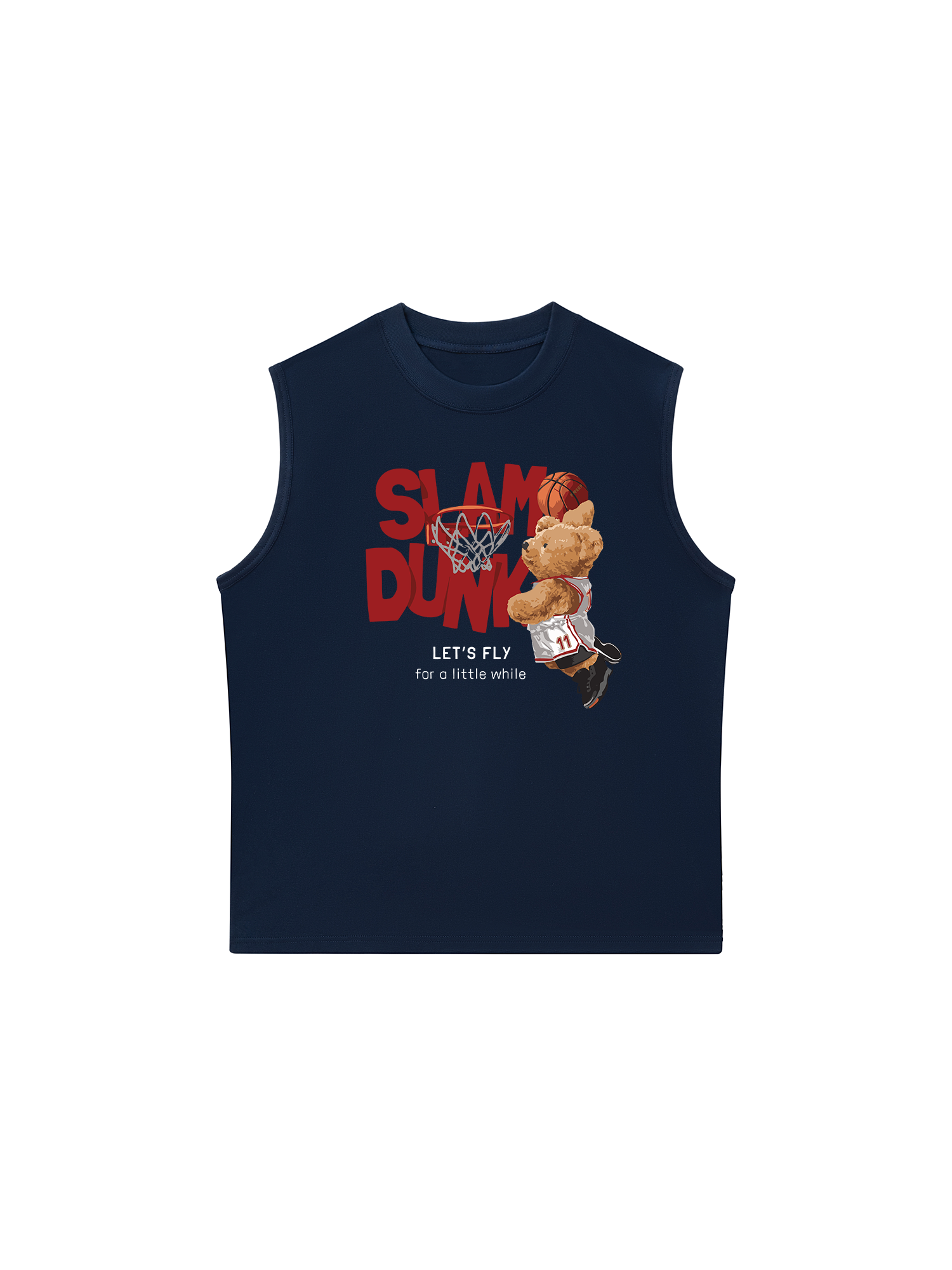 Áo Ba Lỗ Relaxed Fit Basketball Slam Dunk