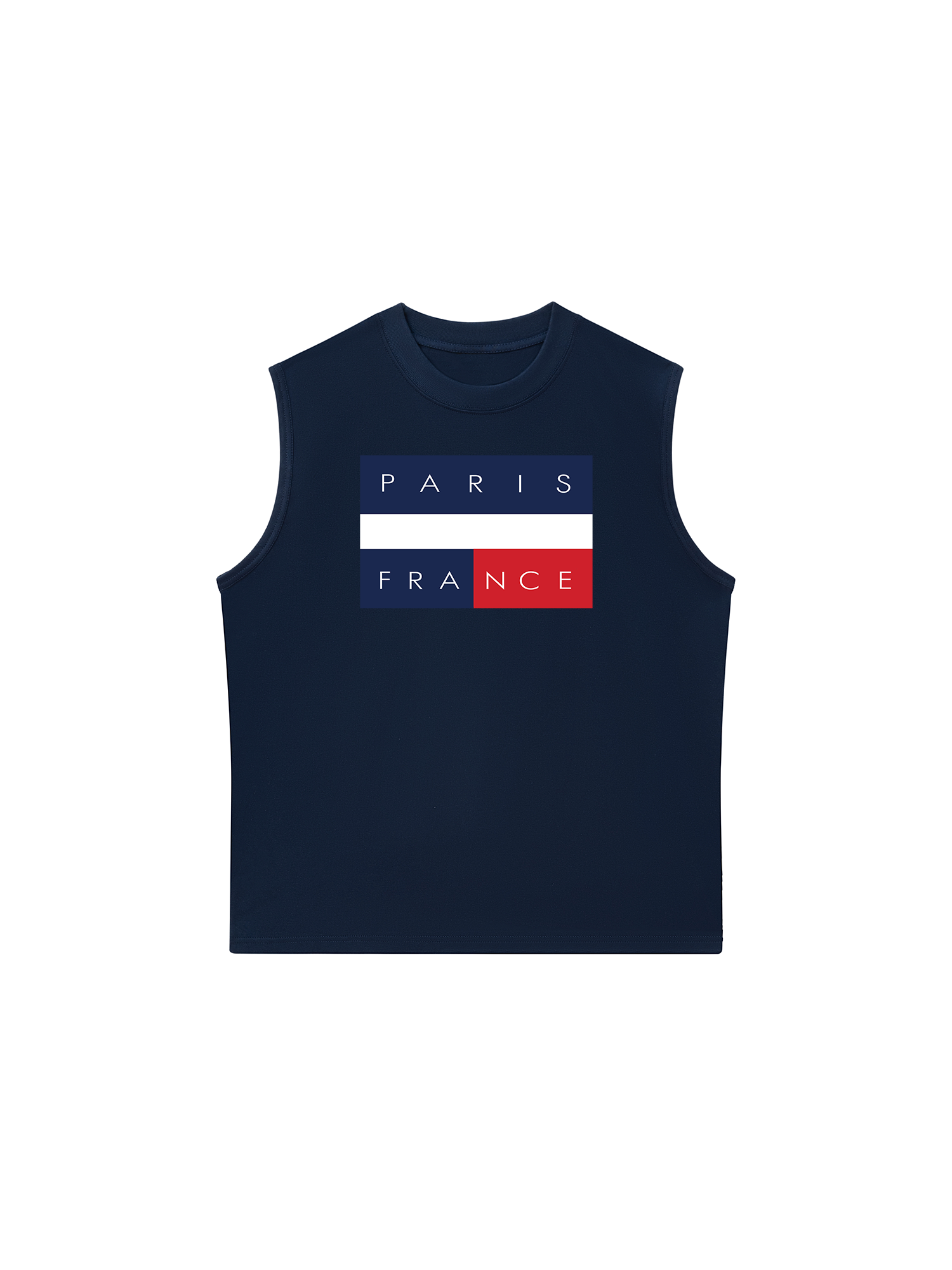 Áo Ba Lỗ Relaxed Fit Paris France Flag