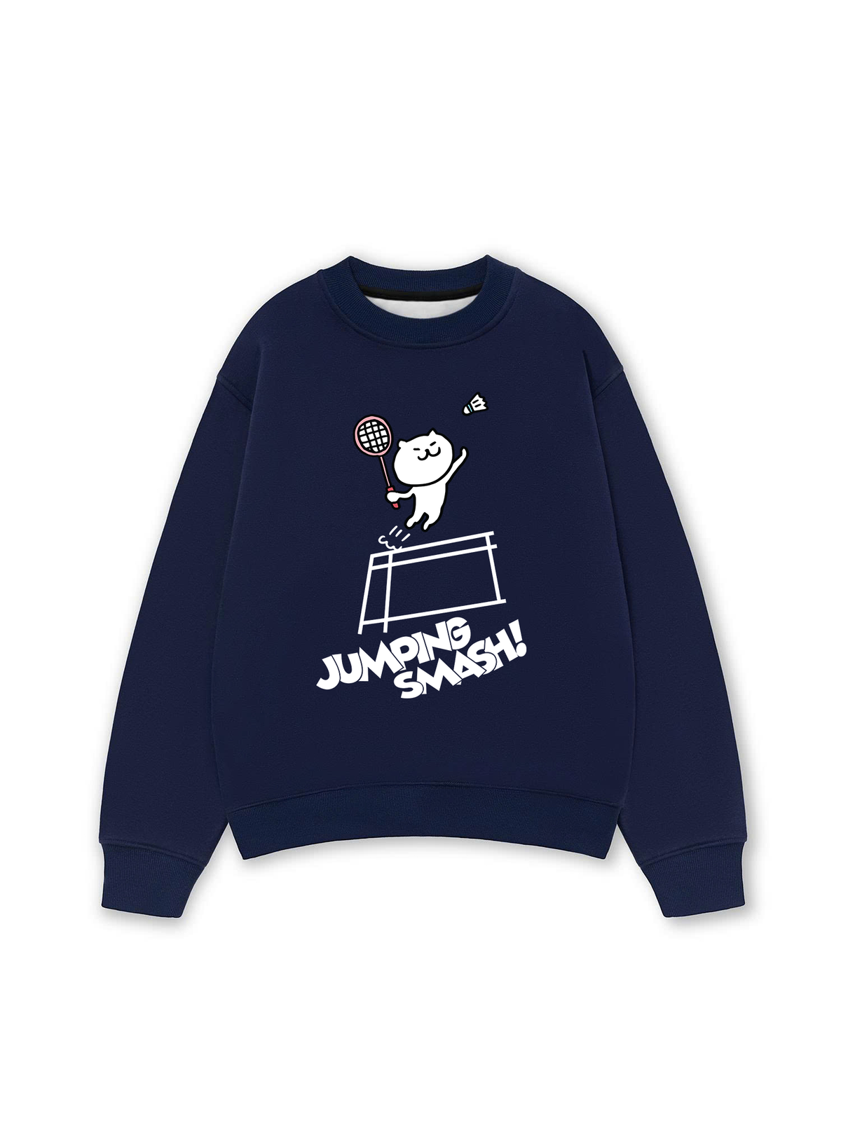 Áo Sweater Nỉ Hai Da Badminton Jumping Smash