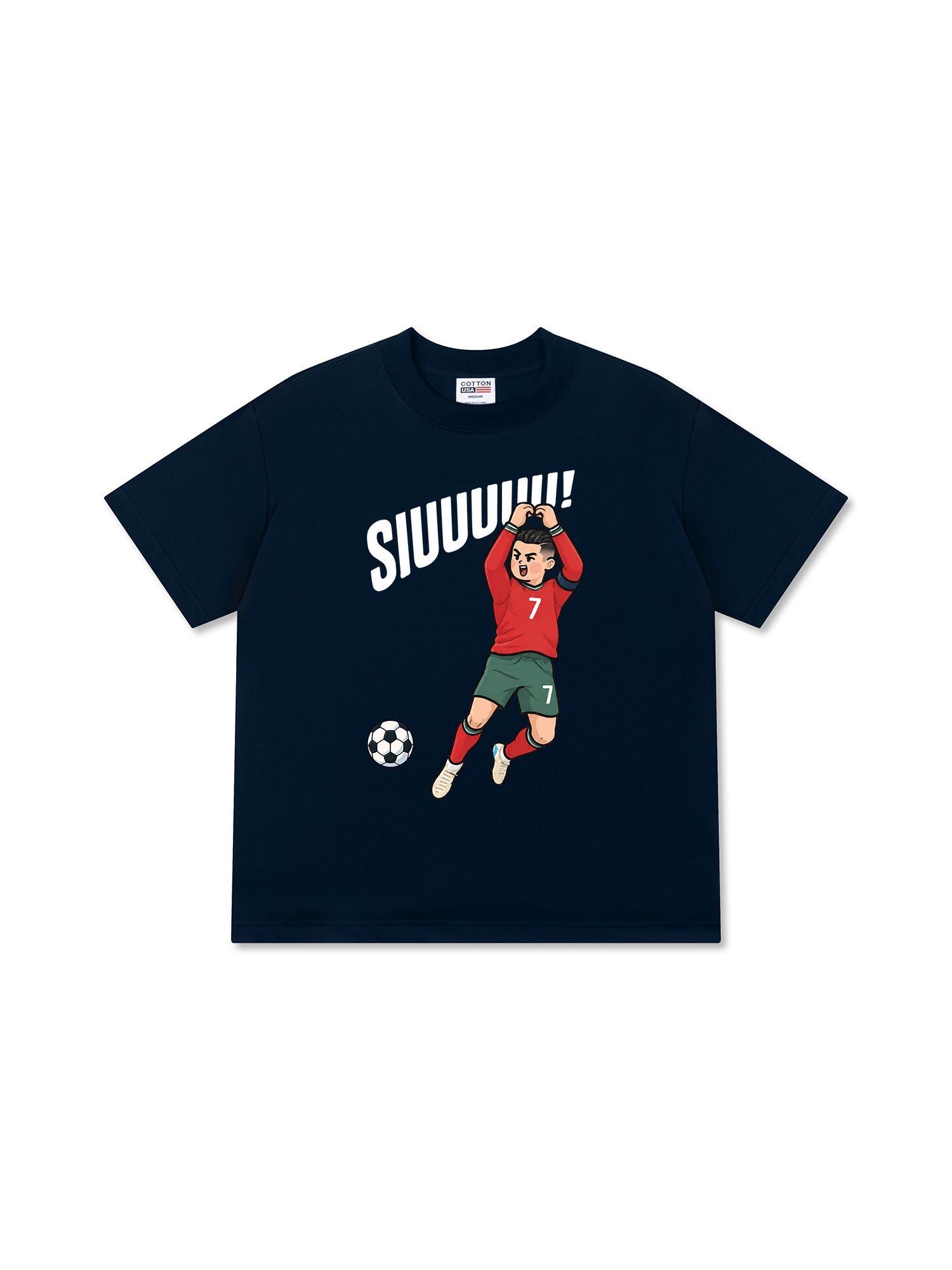 Áo Thun Relaxed Fit Soccer 7 Siuuu POR