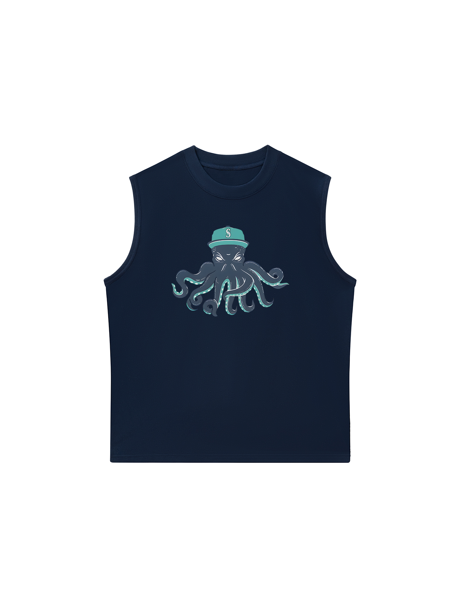 Áo Ba Lỗ Relaxed Fit Baseball Green Octopus