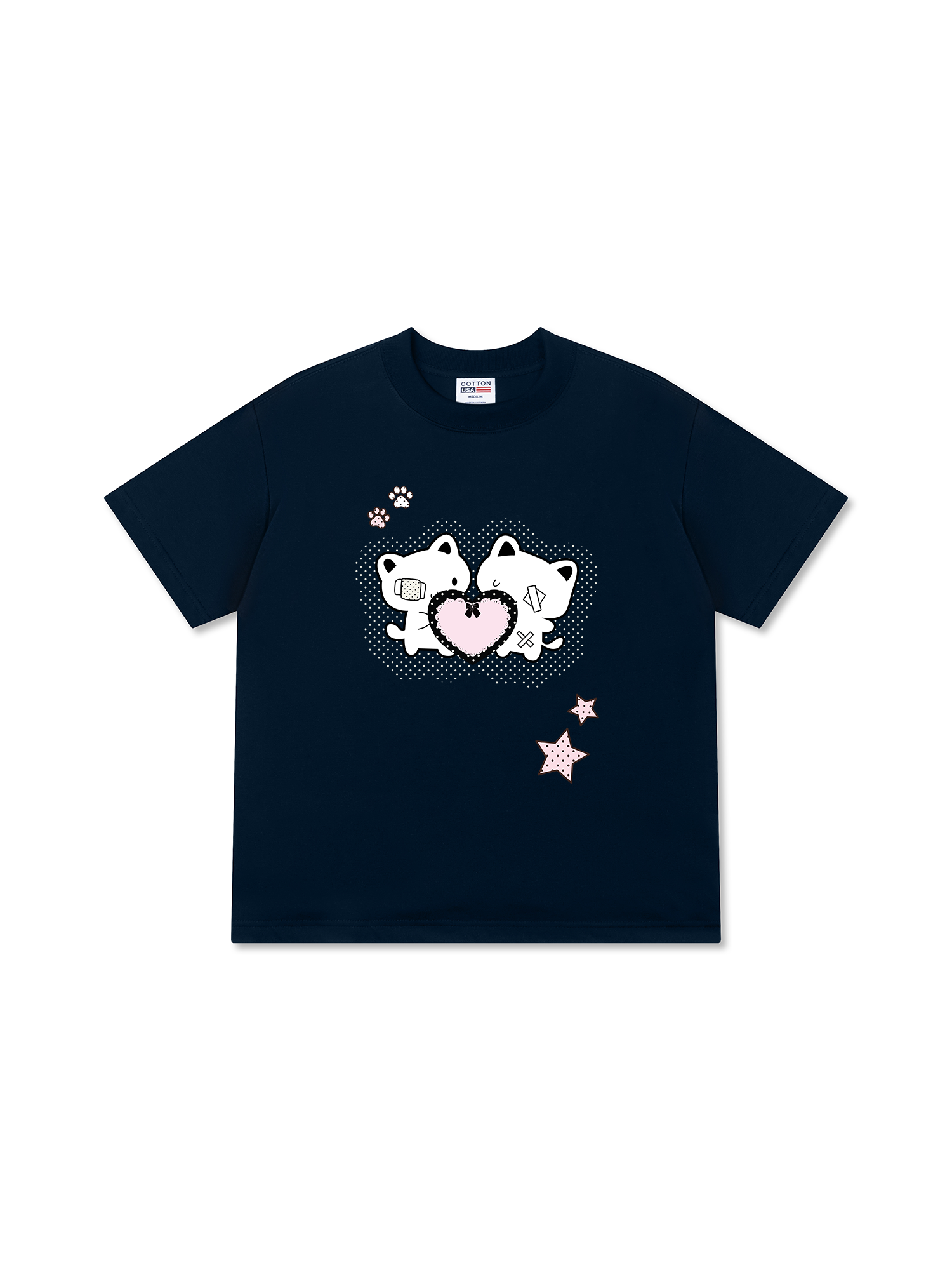 Áo Thun Relaxed Fit Dotty Mood Starlight Kitty Care PT0090PT