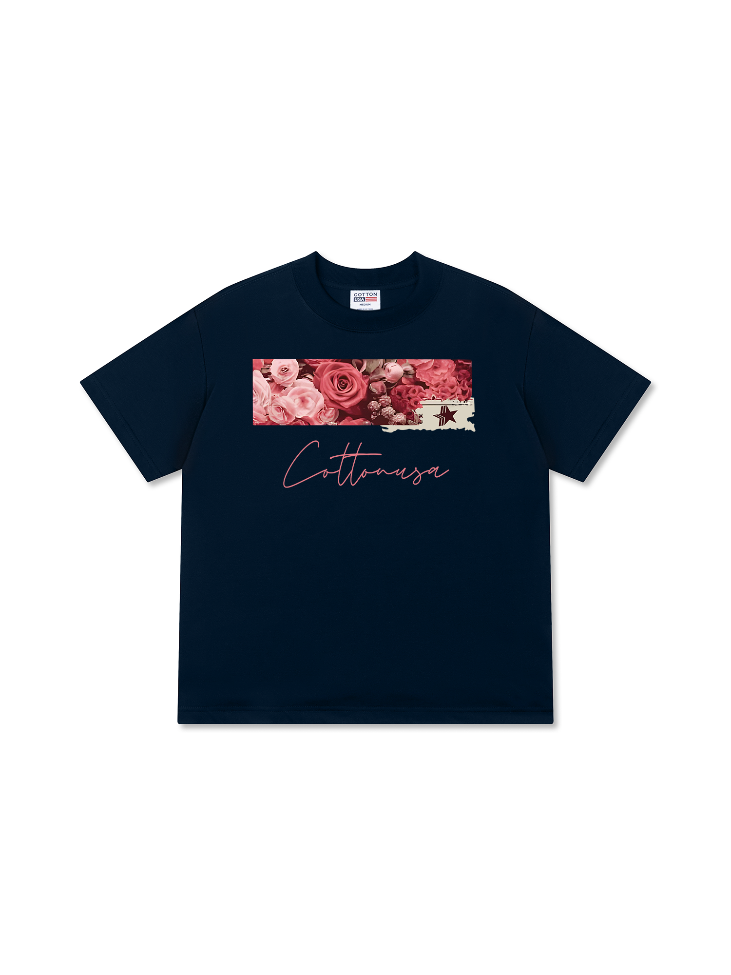 Áo Thun Relaxed Fit Floral Cotton Usa