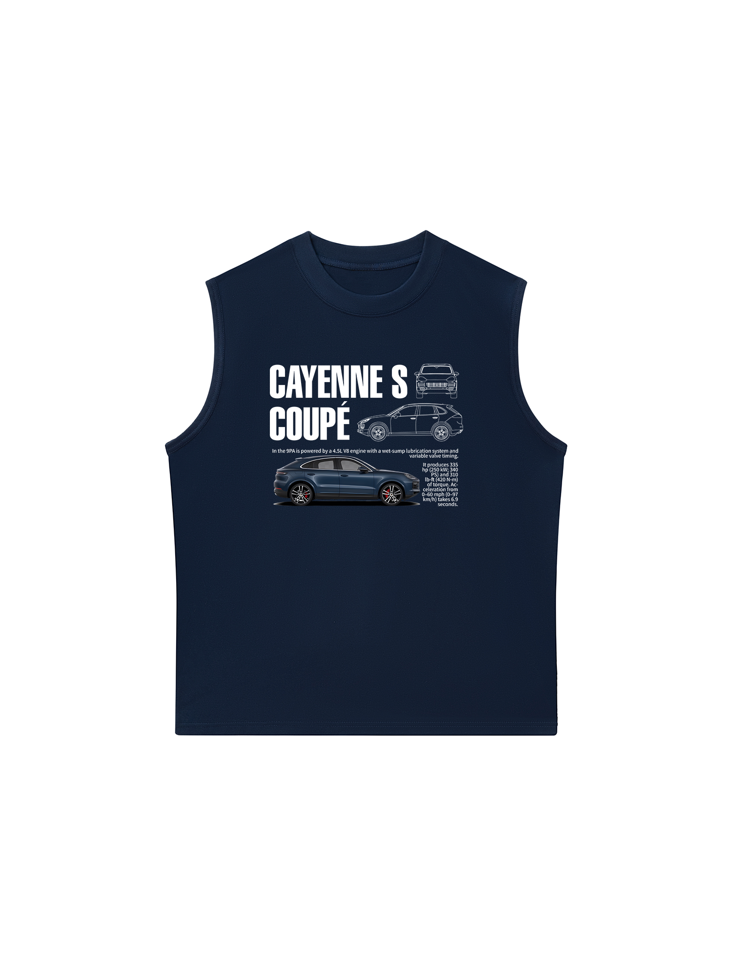Áo Ba Lỗ Relaxed Fit Porsche Cayenne S Coupe Classic