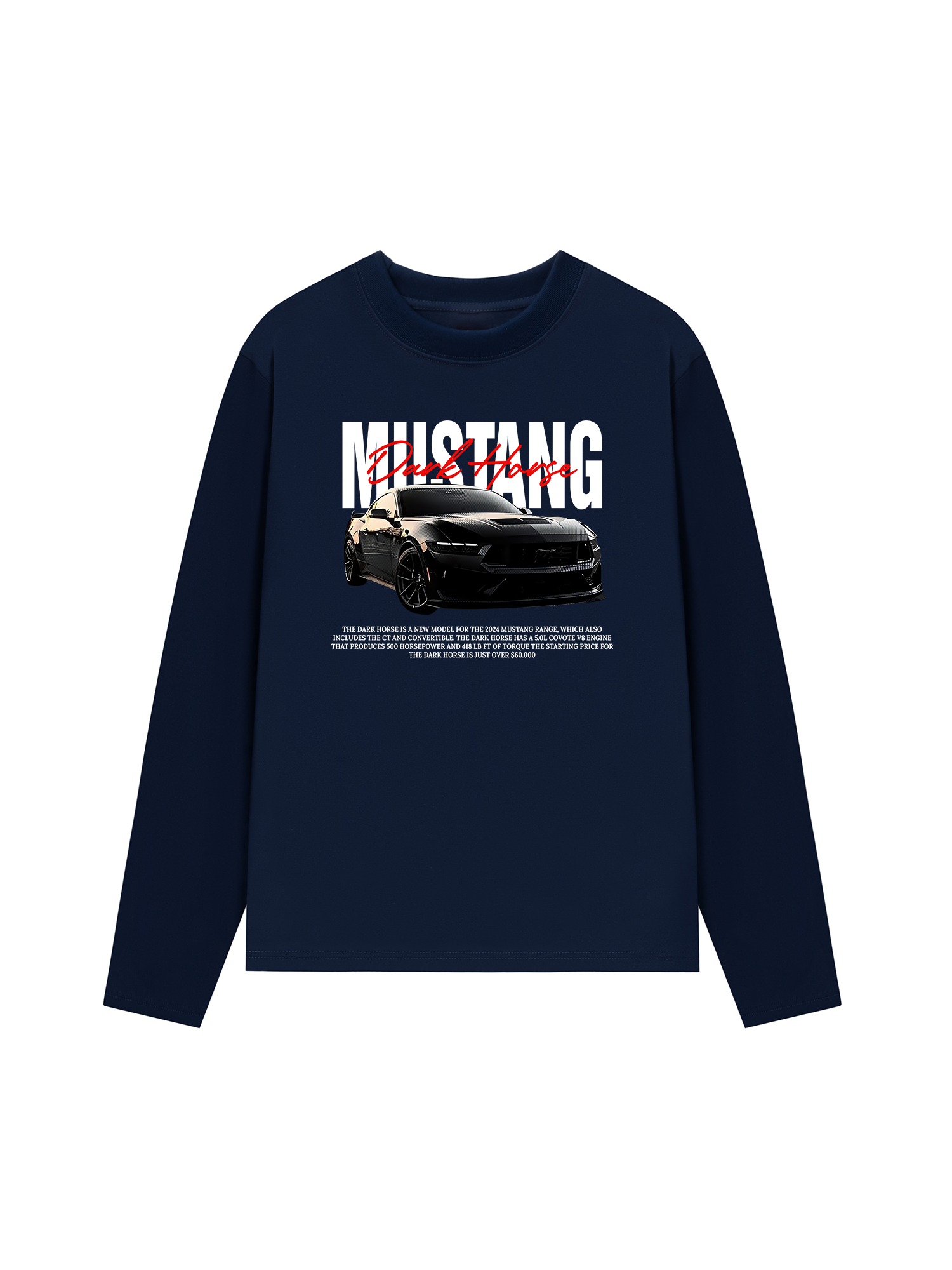 Áo Thun Dài Tay Ford Mustang Dark Horse