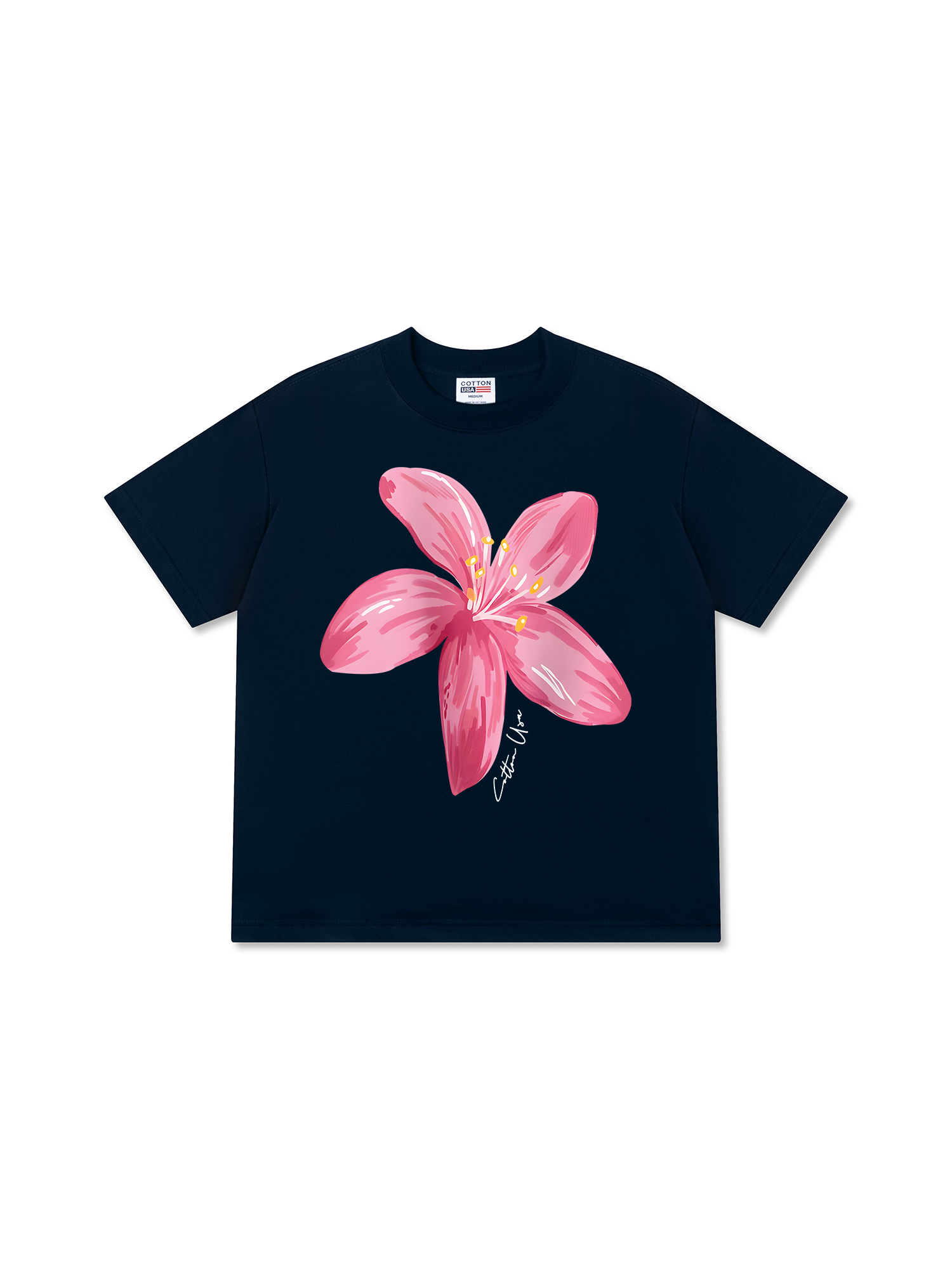 Áo Thun Relaxed Fit Floral Pink Flower