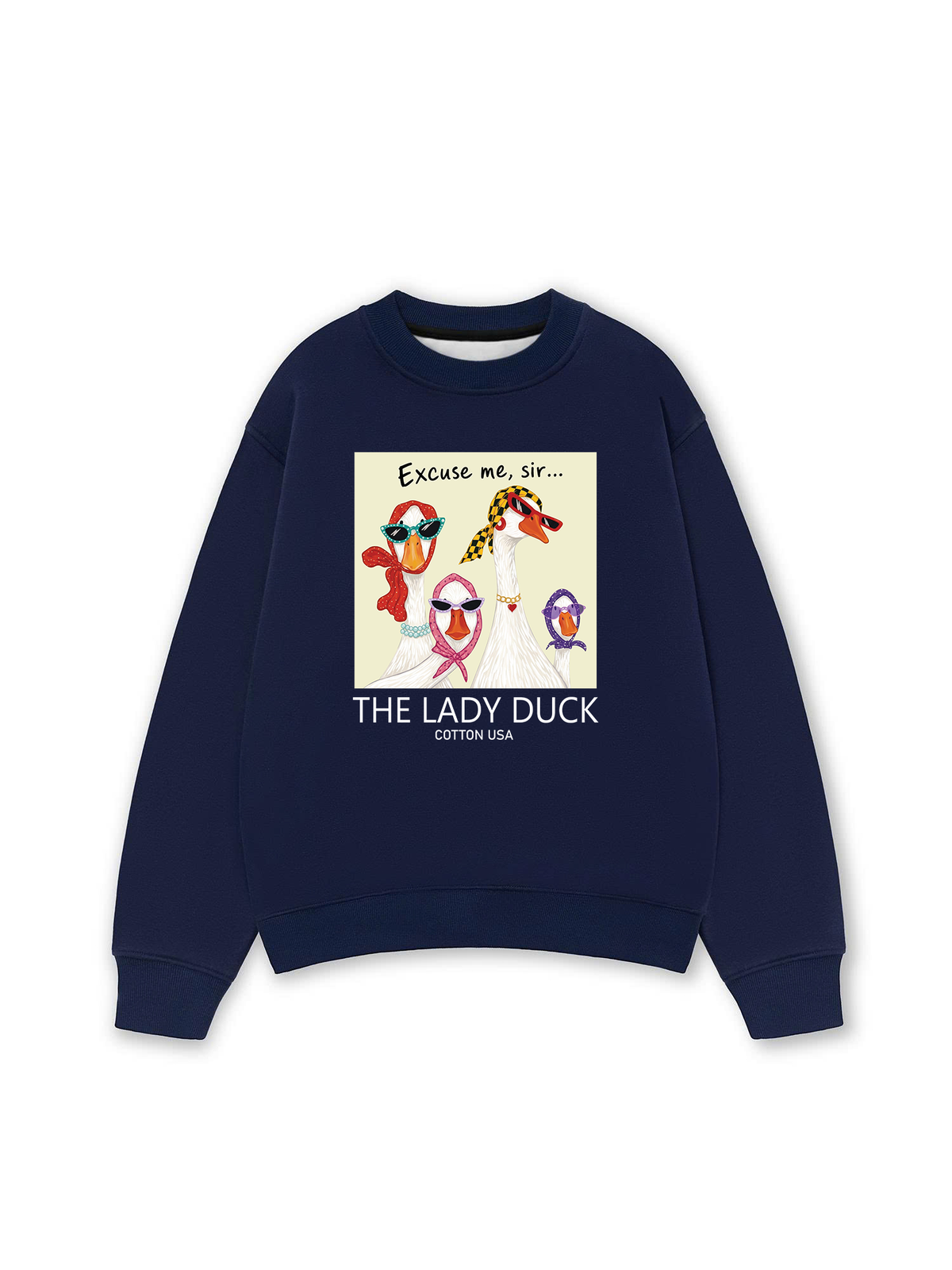 Áo Sweater Nỉ Hai Da Farrm Lady Duck