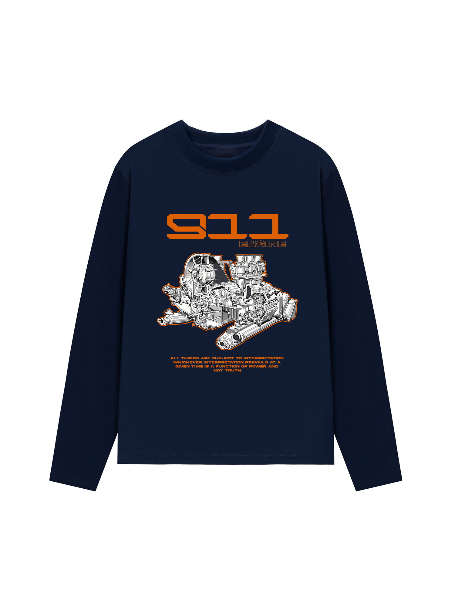 Áo Thun Dài Tay Porsche 911 Engine