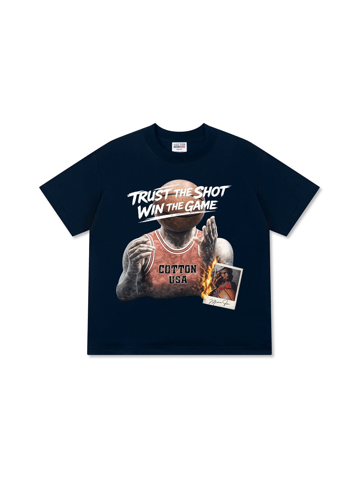 Áo Thun Relaxed Fit Basketball Trust The Shot Win The Game